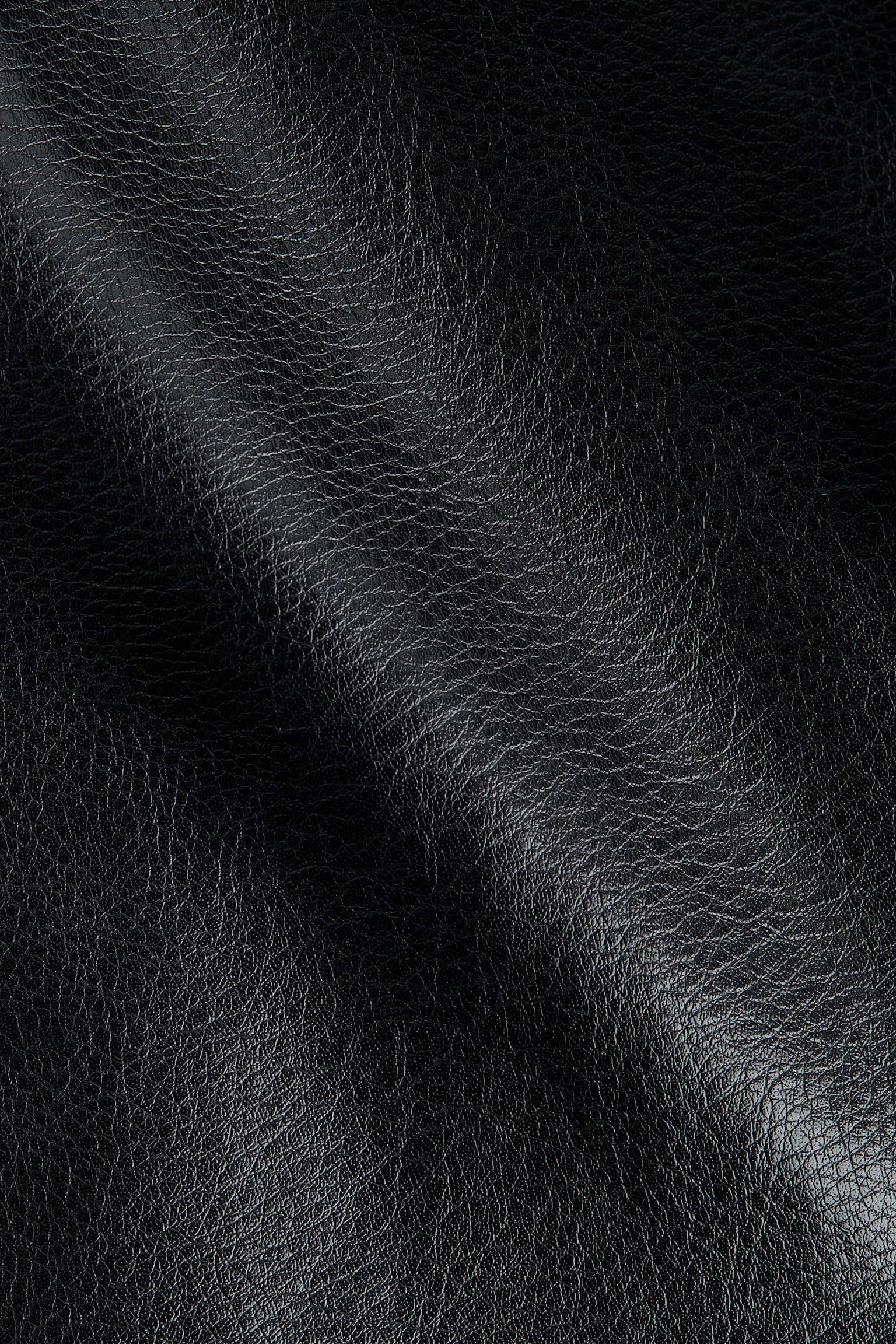 Женская куртка H&M Coated Funnel-Collar, цвет: Чёрный — фото 8