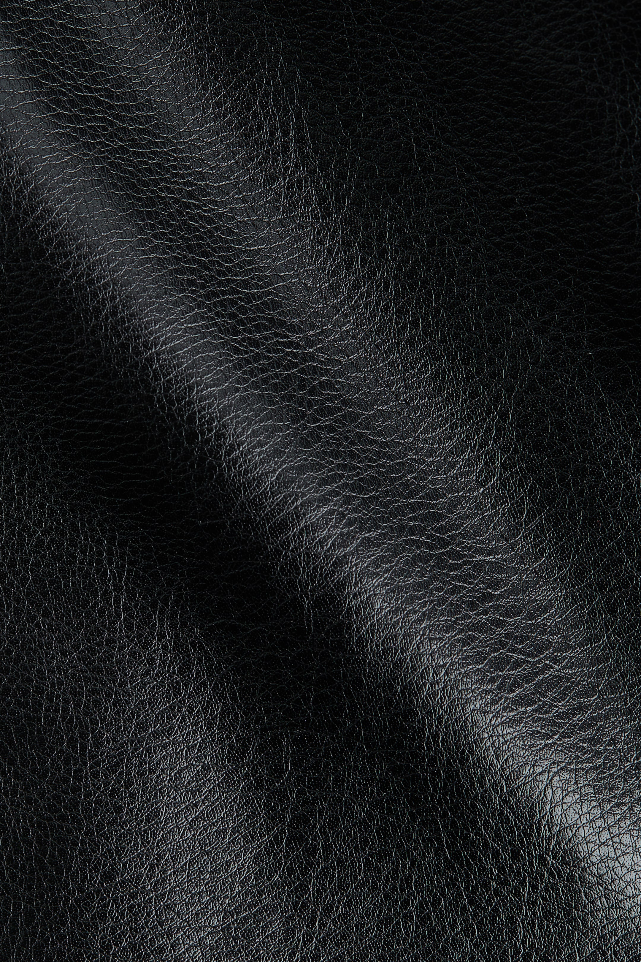 Coated Funnel-Collar Jacket