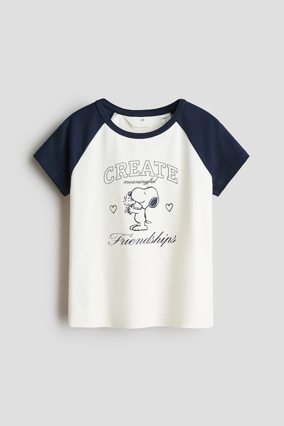 Детские футболки H&M Cotton T-Shirt with Printed Motif
