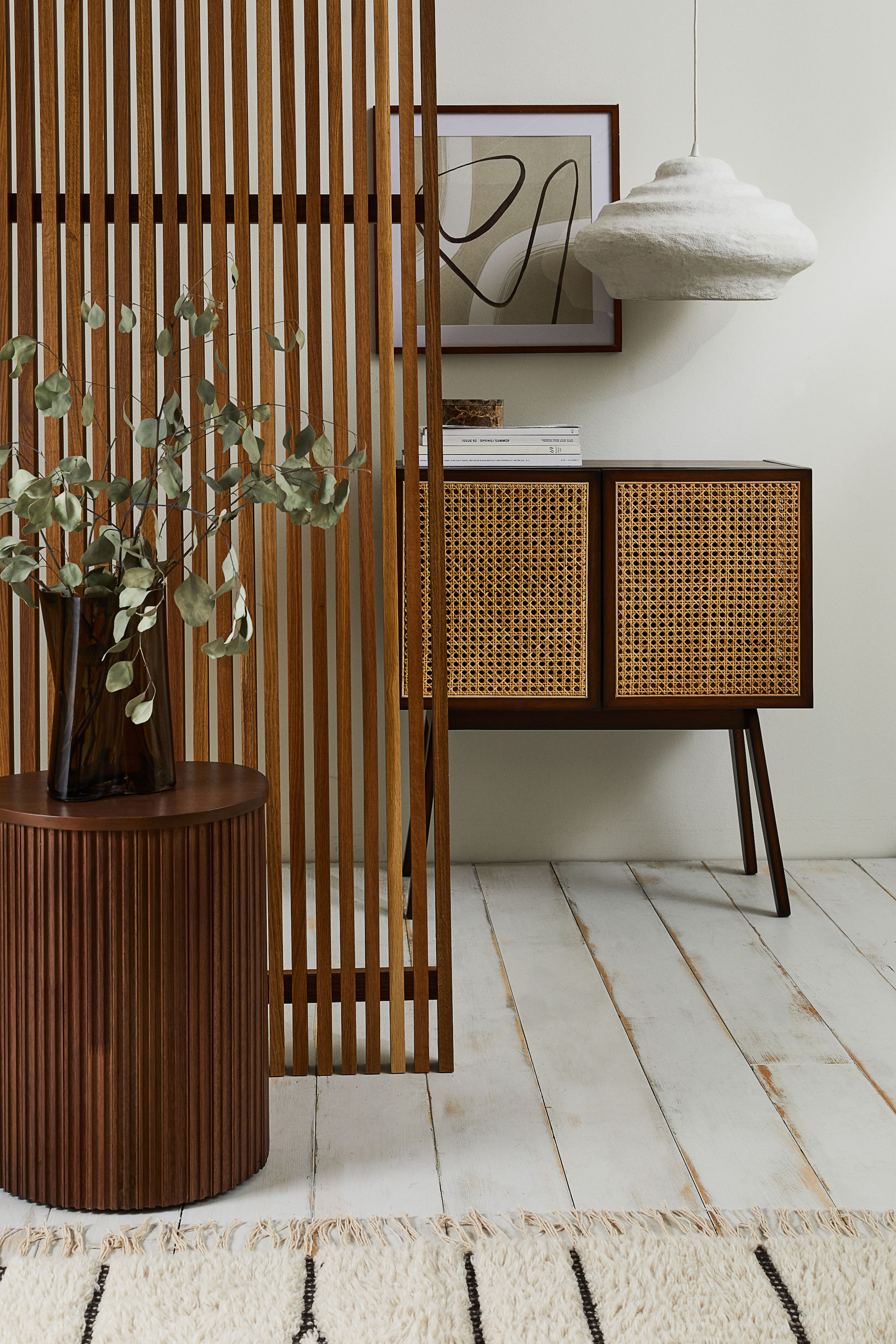 Rattan bedside clearance table h&m