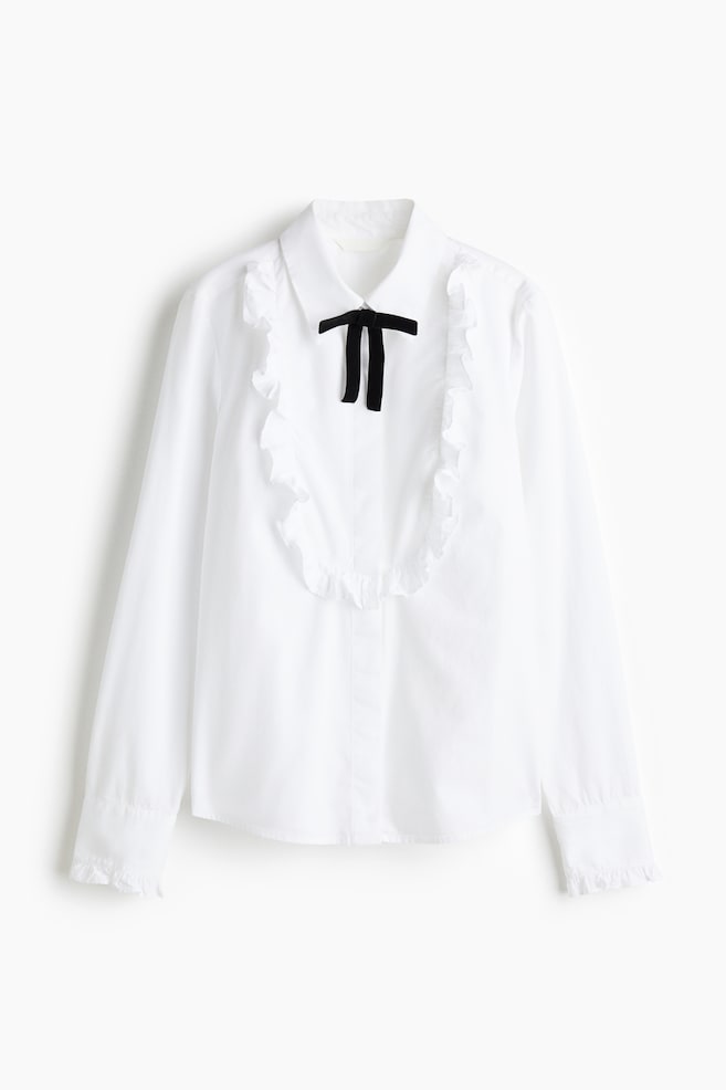 Tuxedo-style shirt - White - 1