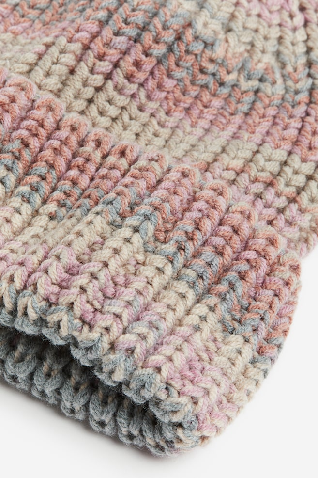 Knitted hat - Beige/Multi-coloured - 3