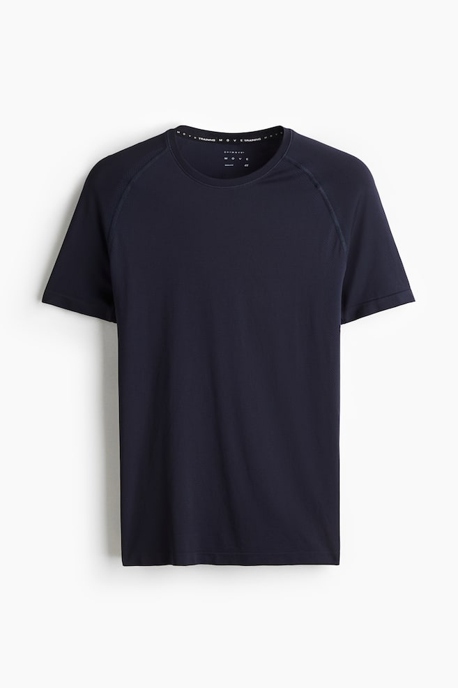 Muscle Fit Sports T-Shirt with DryMove™ - Navy blue/Dark green/Black - 1