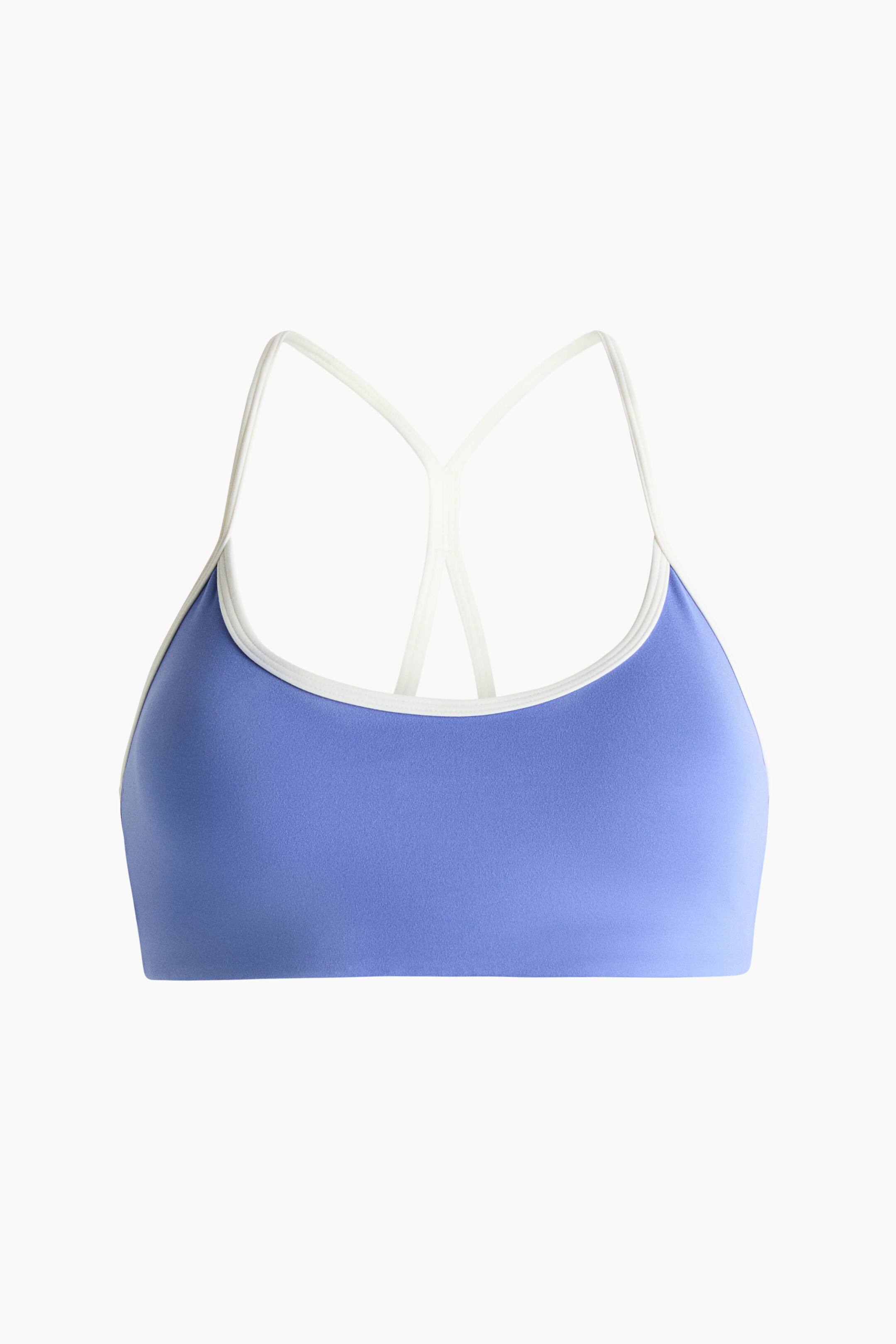 View larger image: Medium Support Sports bra with SoftMove™ - Periwinkle blue - Ladies | H&M 1