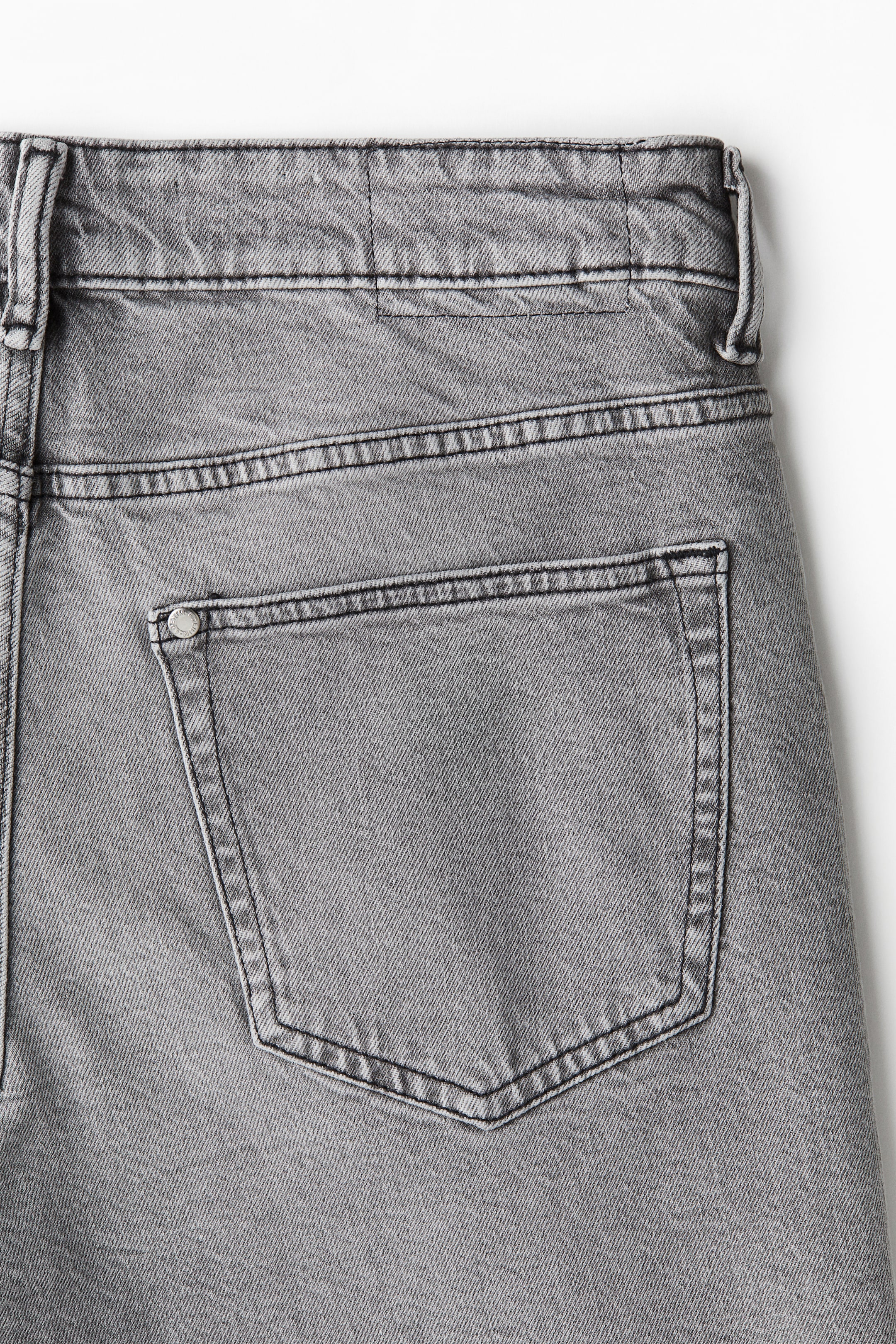 Straight Regular Jeans - Denim grey - Men | H&M GB 6