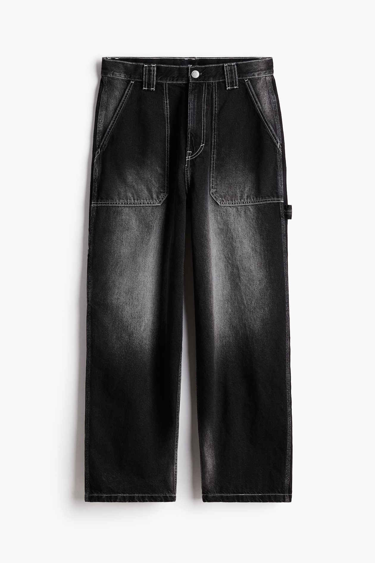 カーペンターバギーデニム - デニムブラック - Men | H&M JP