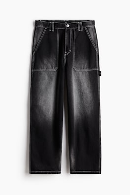 バギーカーゴデニム - デニムブラック - Men | H&M JP