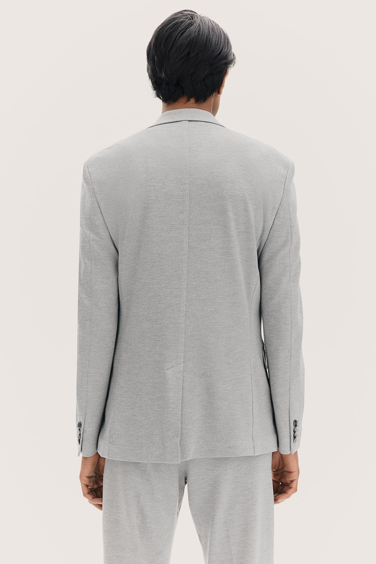 Slim Fit Jersey Jacket - Grey - 6