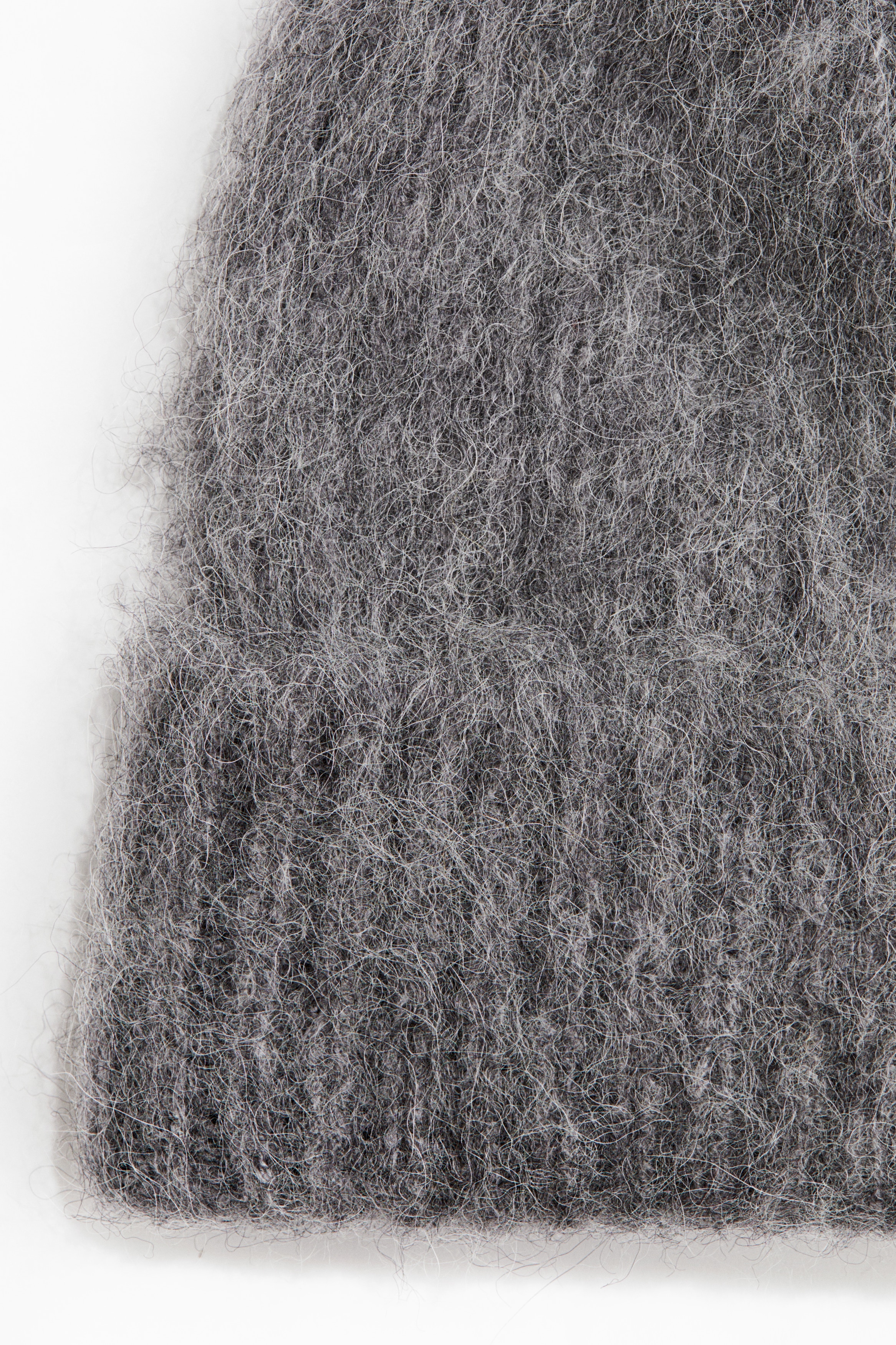 Rib-knit alpaca-blend beanie