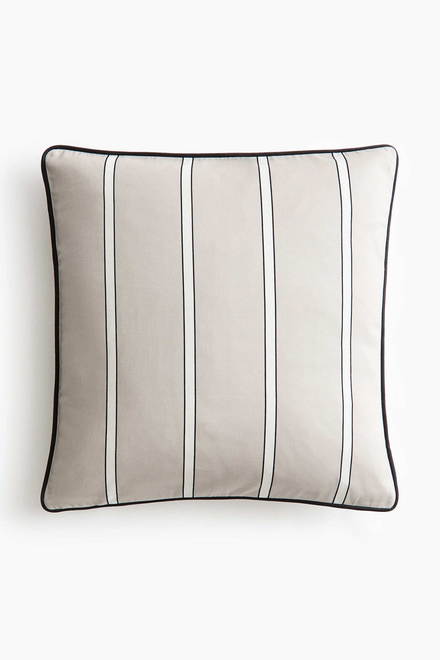 Cotton satin cushion cover - Light greige/Striped/Dusty blue/Striped/Dusty blue/Striped/Light greige/Striped