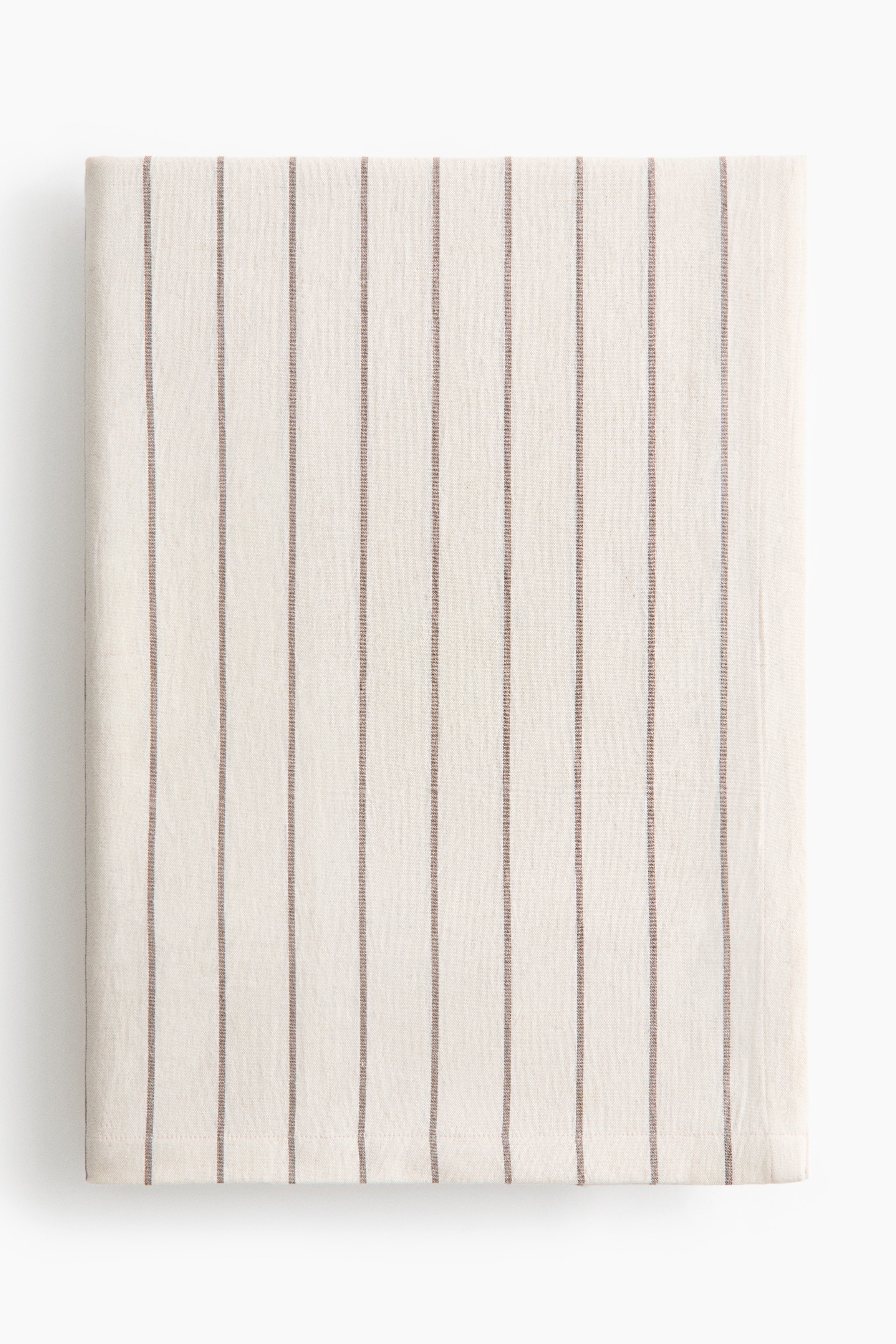 Patterned linen-blend tablecloth - Cream/Brown striped/Mole/Checked/White/Beige striped/White/Checked/Cream/Blue striped/Dusty blue/Checked/Cream/Dusty yellow striped/Dusty yellow/Checked