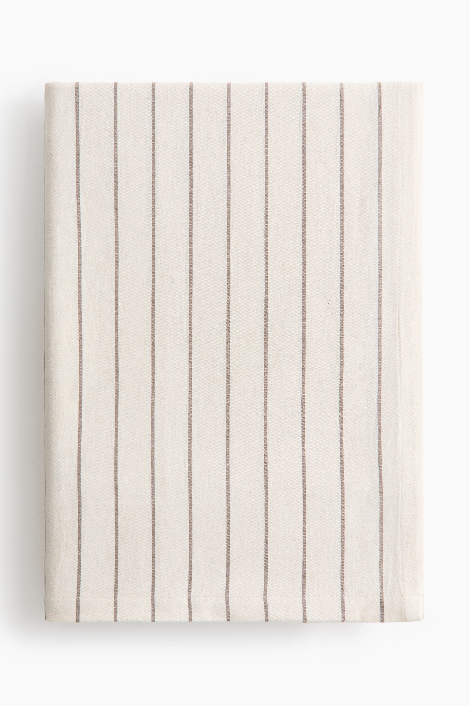 Patterned linen-blend tablecloth - Cream/Brown striped/Cream/Blue striped/Dusty blue/Checked/White/Beige striped/White/Checked/Mole/Checked - 1