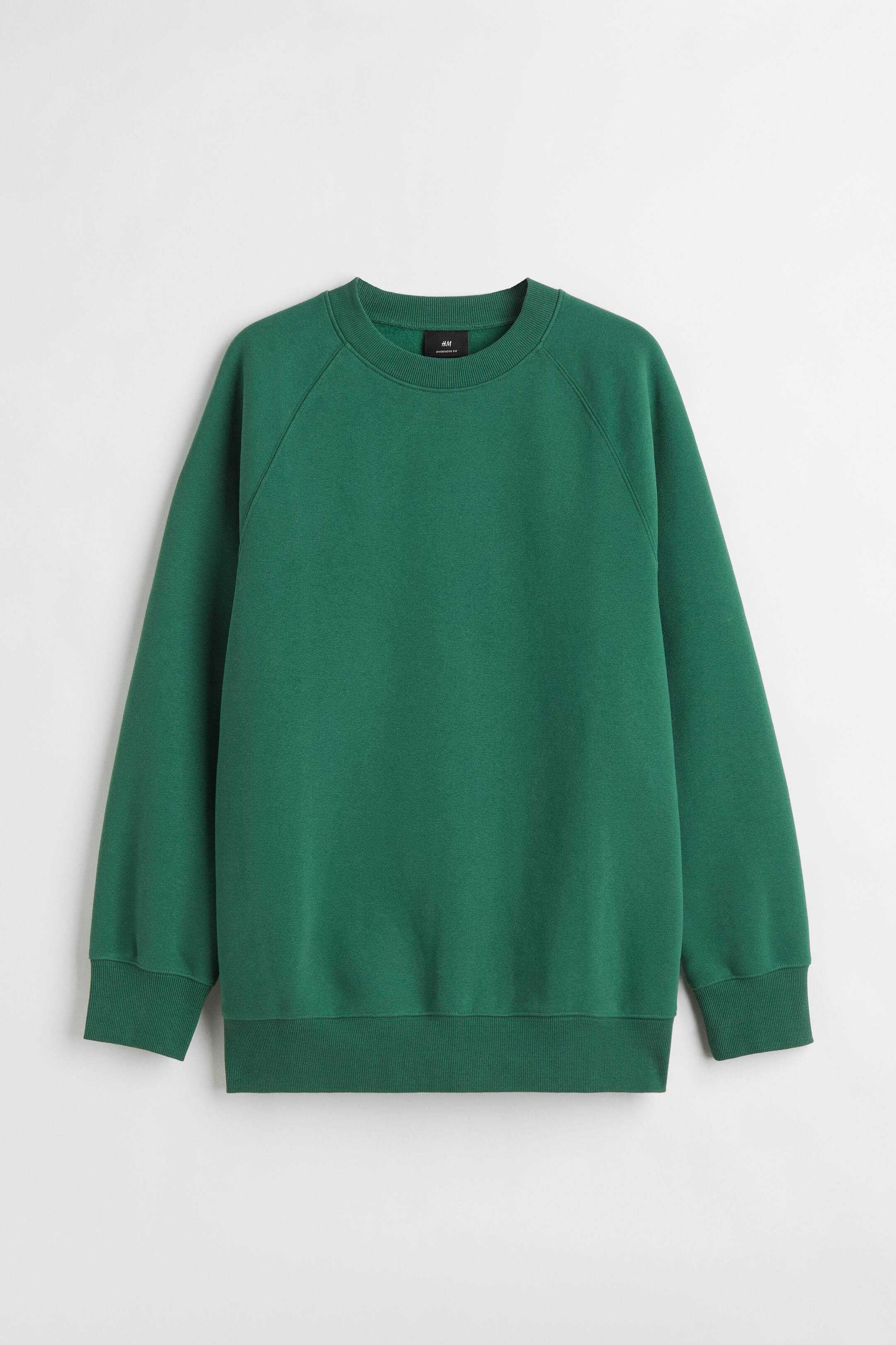 View larger image: Oversized Fit Sweatshirt - Green - Men | H&M IN 1