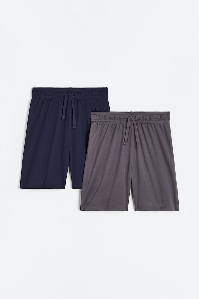 2-pack DryMove™ sports shorts - Navy blue/Dark grey/Black/White/Dark blue - 1