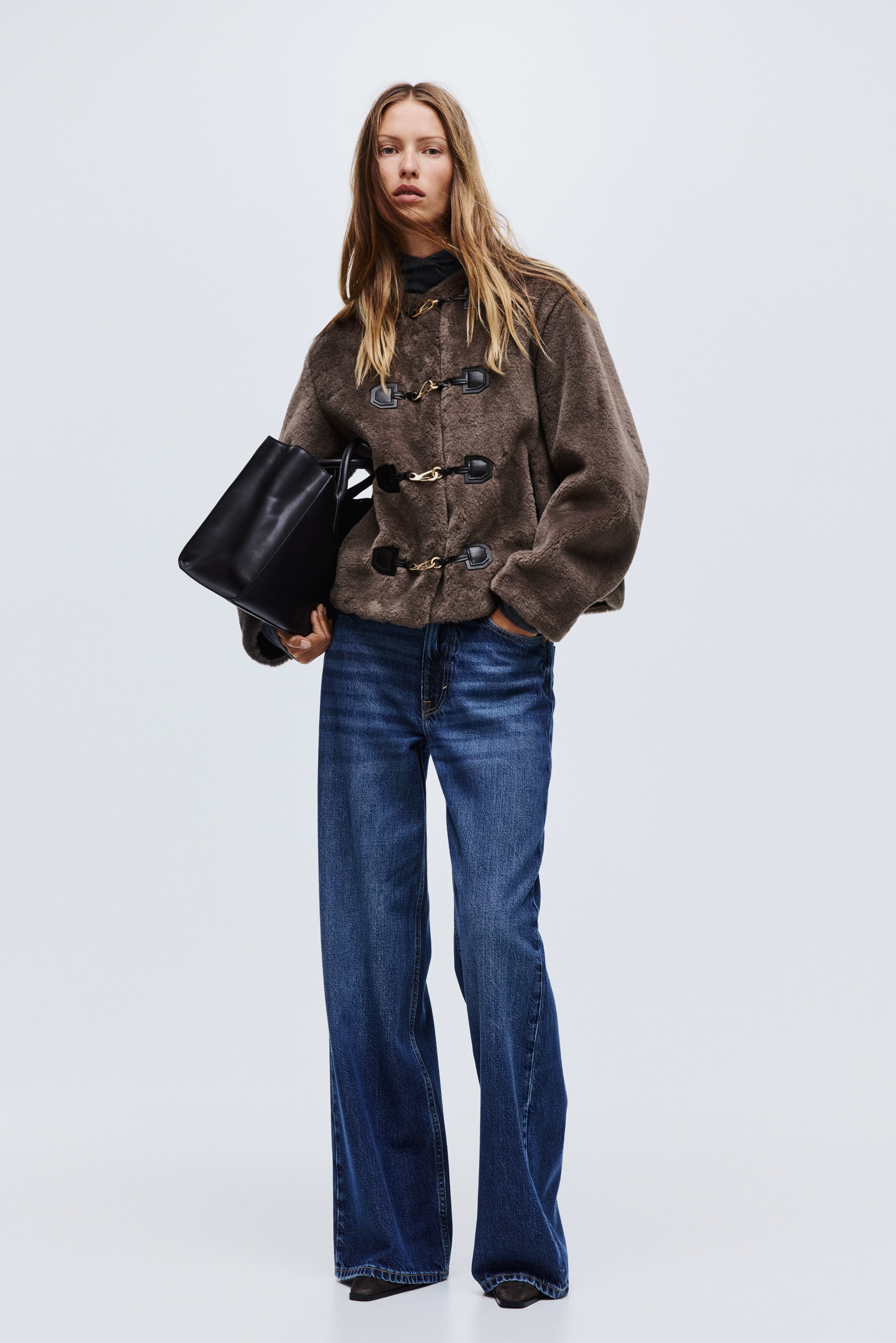 Women's Black Duffle-Style Jacket | H&M US