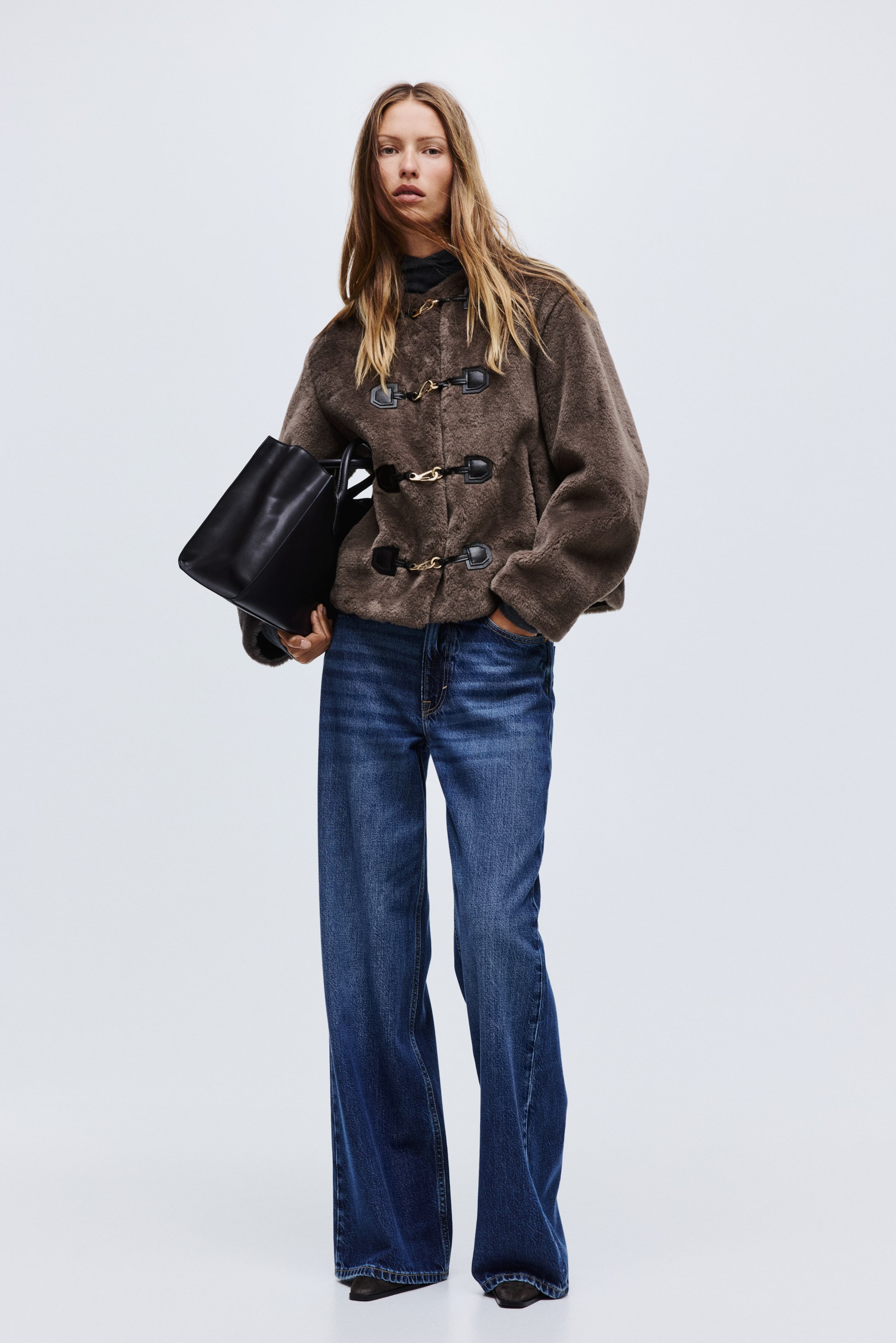 View larger image: Duffle-Style Jacket - Dark taupe - Ladies | H&M US 2