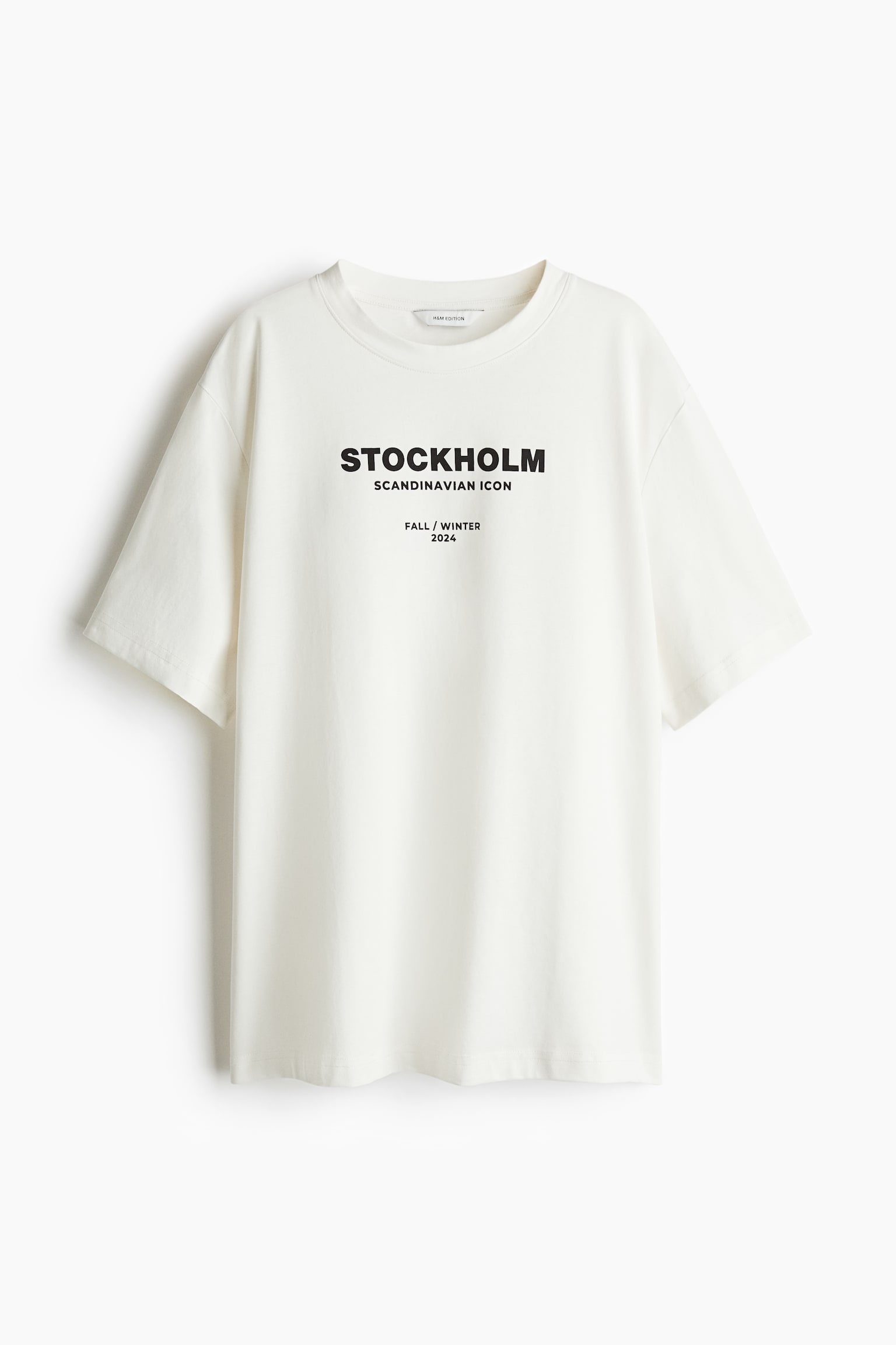 Oversized printed T-shirt - White/Stockholm - 2