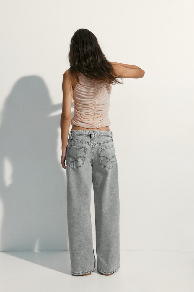 Baggy Wide Low Waist Jeans - Grey/Light denim blue/Denim blue - 5