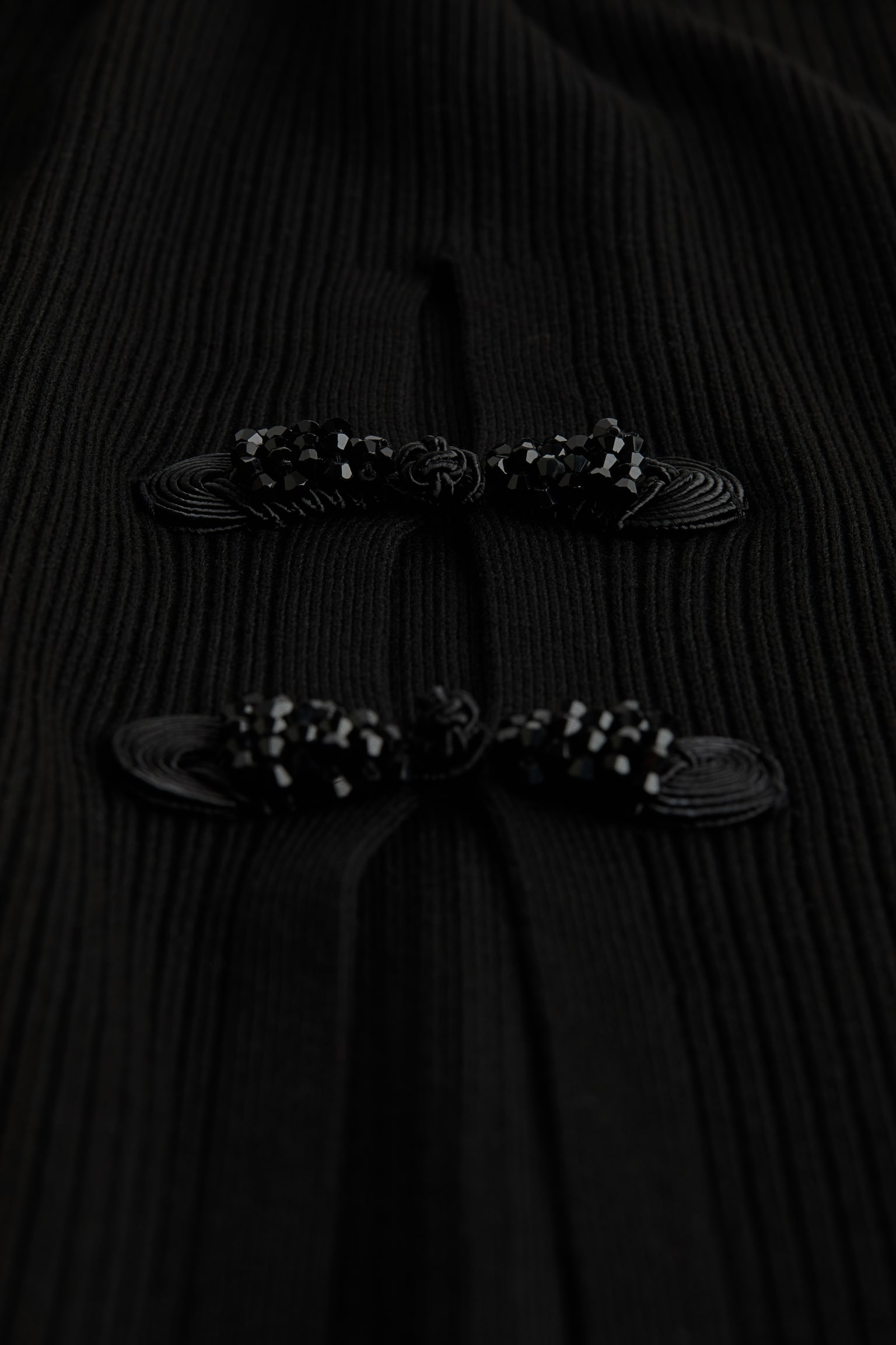 Женская юбка H&M Rib-Knit Knot-Button, цвет: Чёрный — фото 5