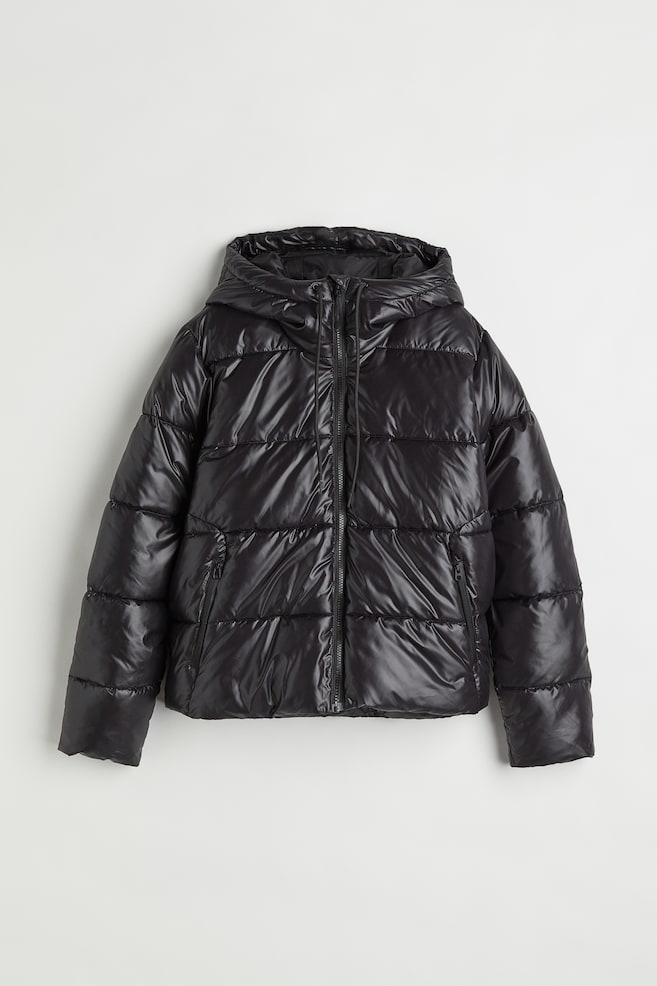 THERMOLITE® padded jacket - Black/Light blue - 1