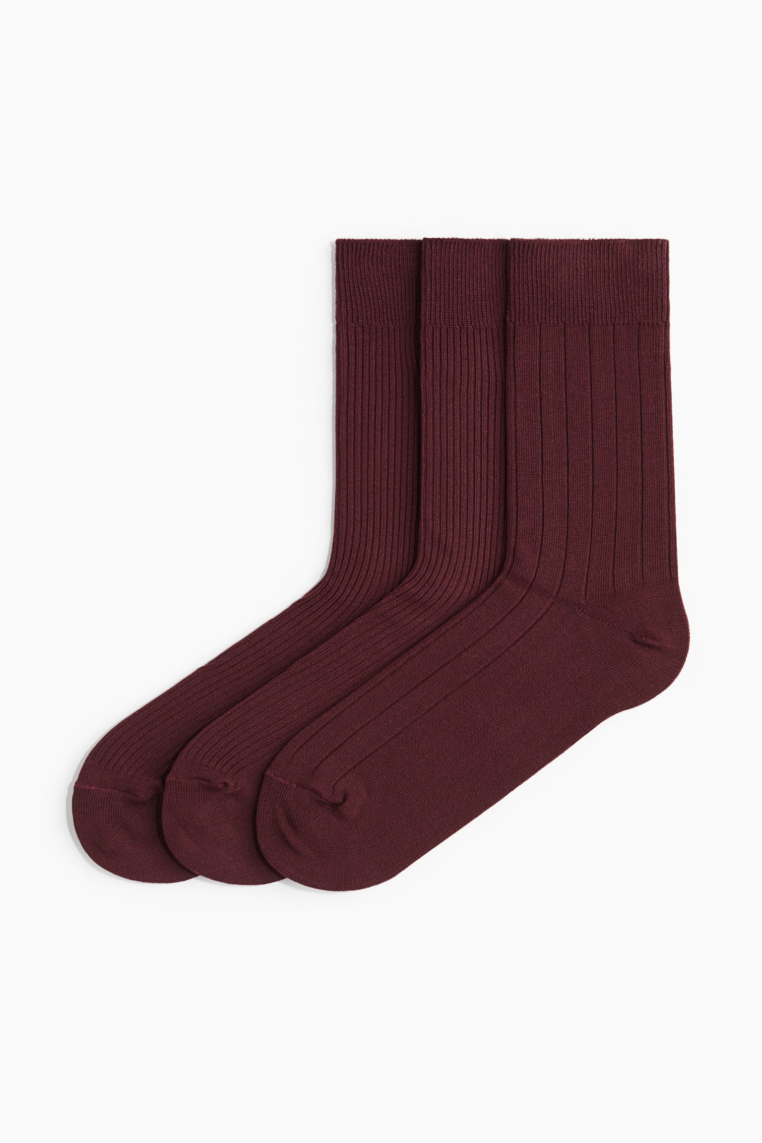 3-pack socks - Burgundy/Grey marl/Black - 1