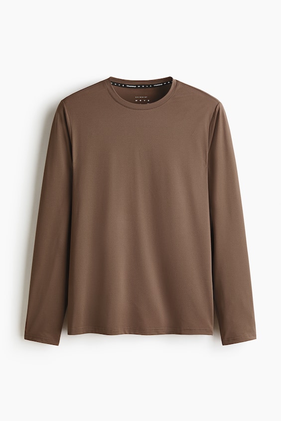 Мужские рубашки H&M Long-Sleeved Sports Shirt with DryMove™