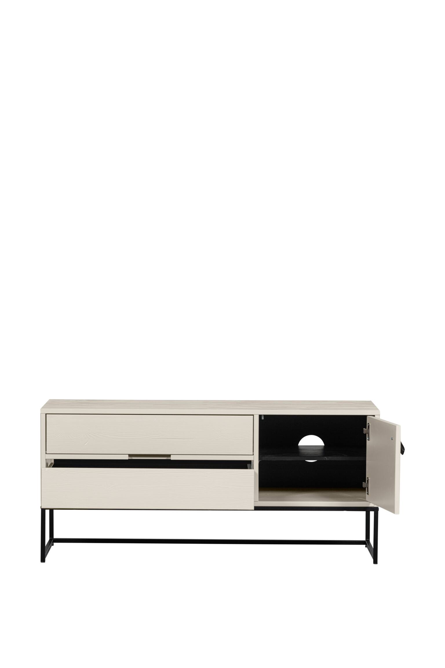 Silas Tv Meubel - Beige/Zwart - 3