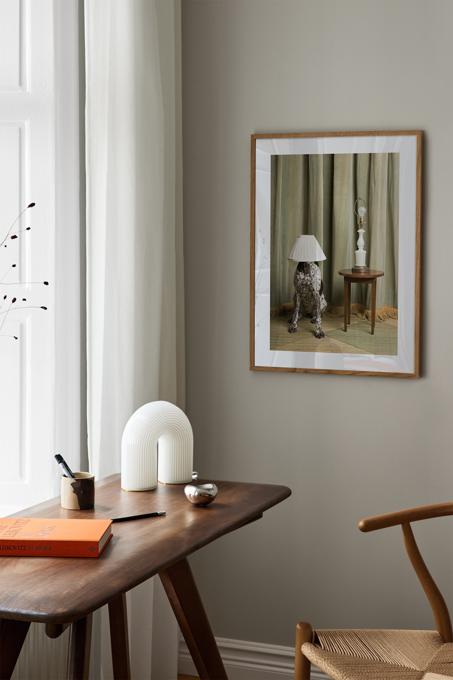 Hide And Seek Plakat - Grøn/grå/brun