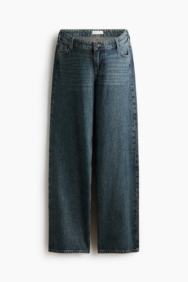 MAMA Wide Low Waist Jeans - Dunkles Denimblau/Denimblau/Dunkles Denimgrau - 1