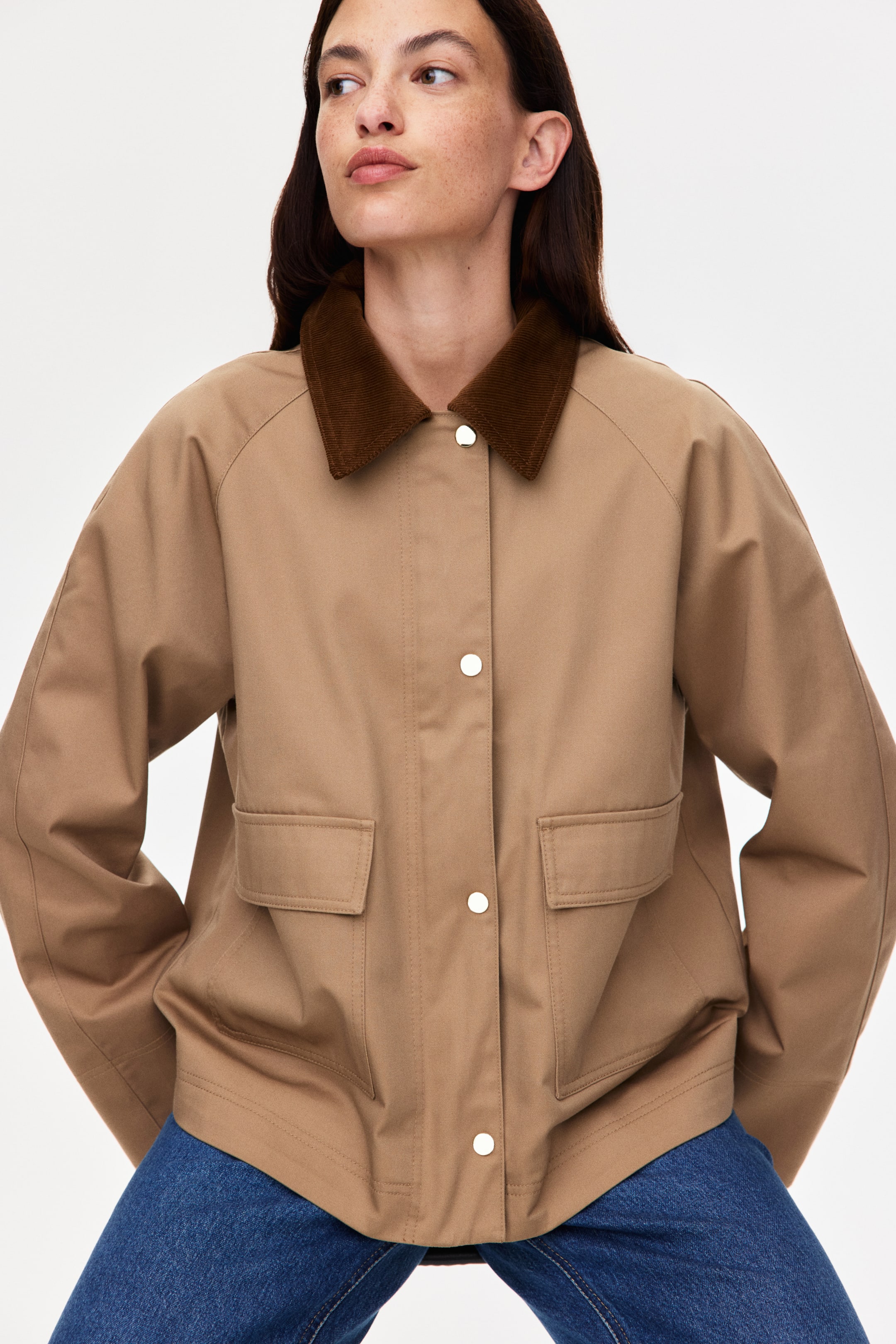 Женские куртки H&M MAMA Before & After Babywearing Twill Jacket — фото 6