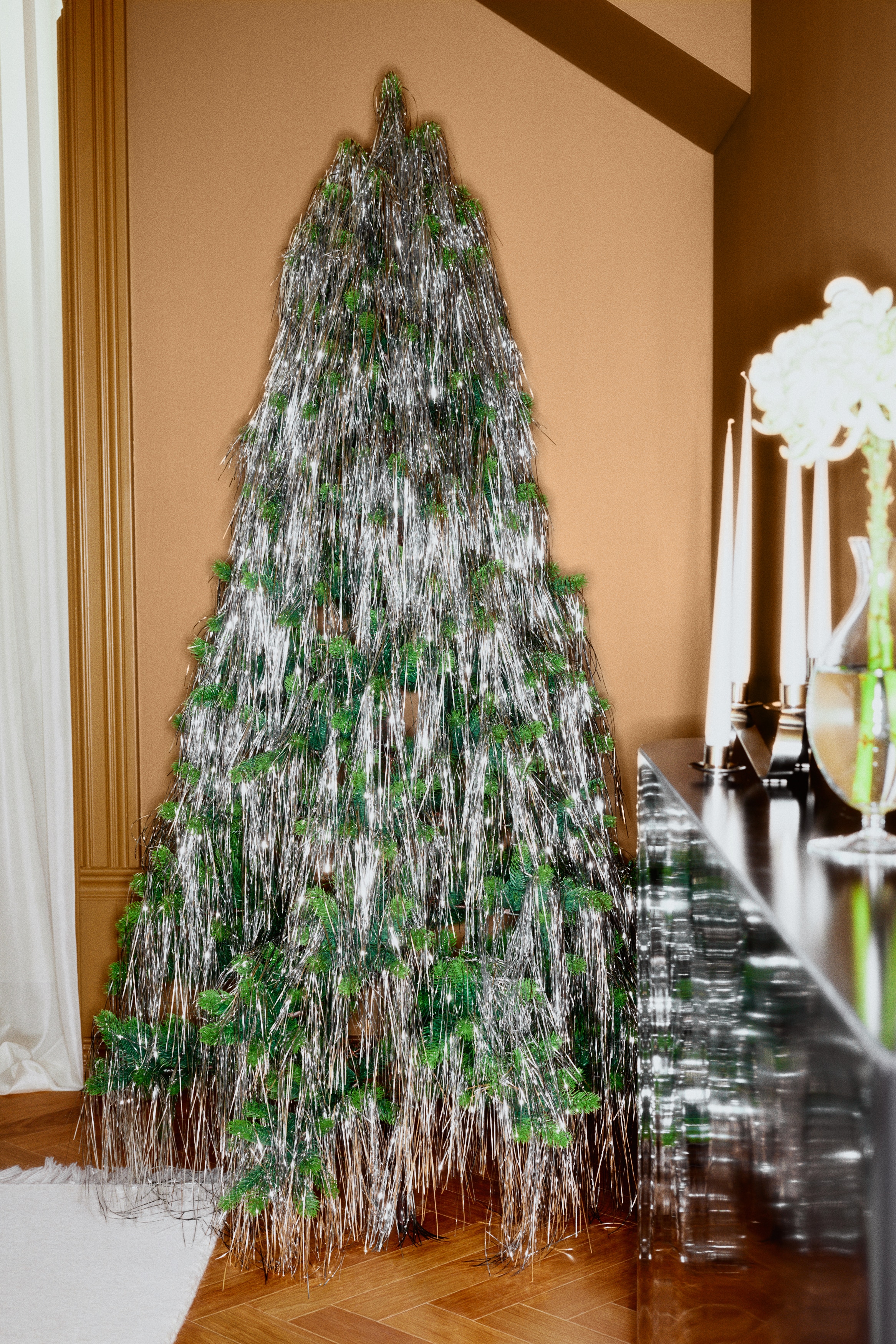 Árbol De Navidad Artificial - Verde/Verde