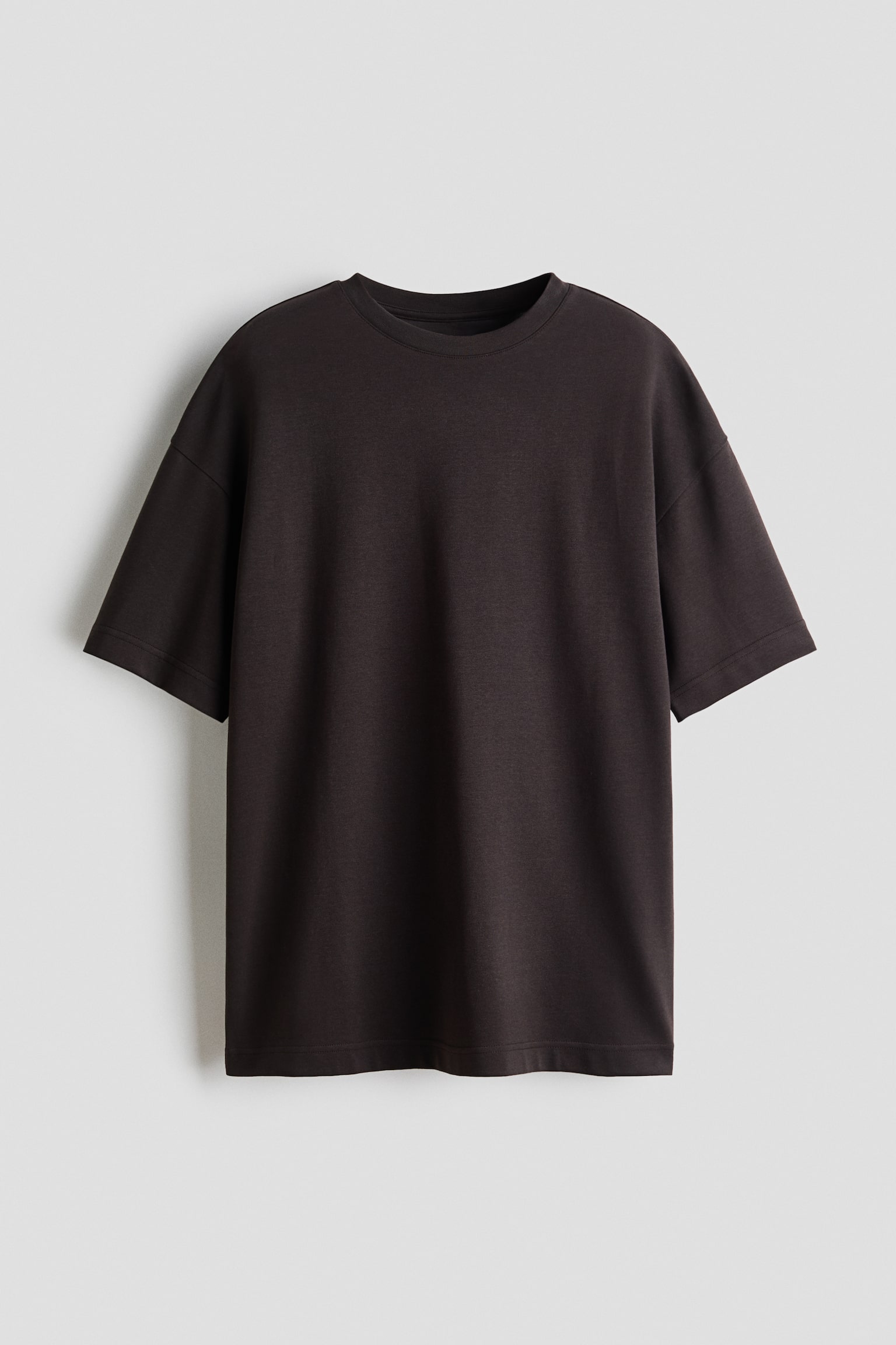 Cooling Oversized Fit T-shirt - Dark brown/White/Black/Grey marl/Dark brown