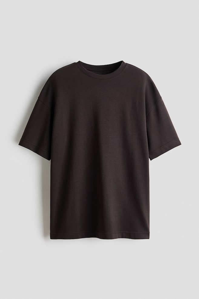 Cooling Oversized Fit T-shirt - Dark brown/Dark brown/Black/White/Grey marl - 1