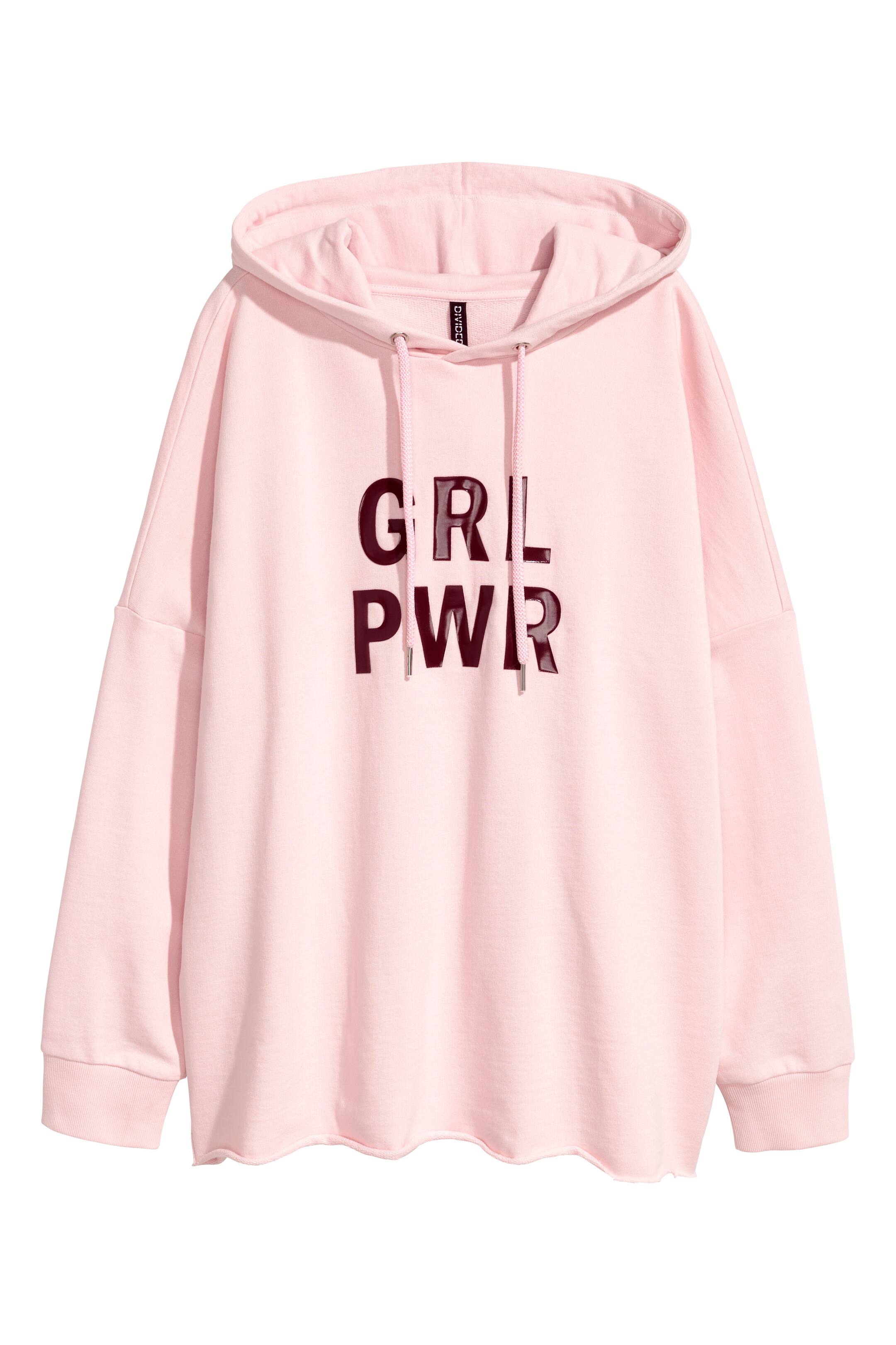 Grotere afbeelding bekijken: Capuchonsweater met print - Lichtroze - DAMES | H&M NL 1