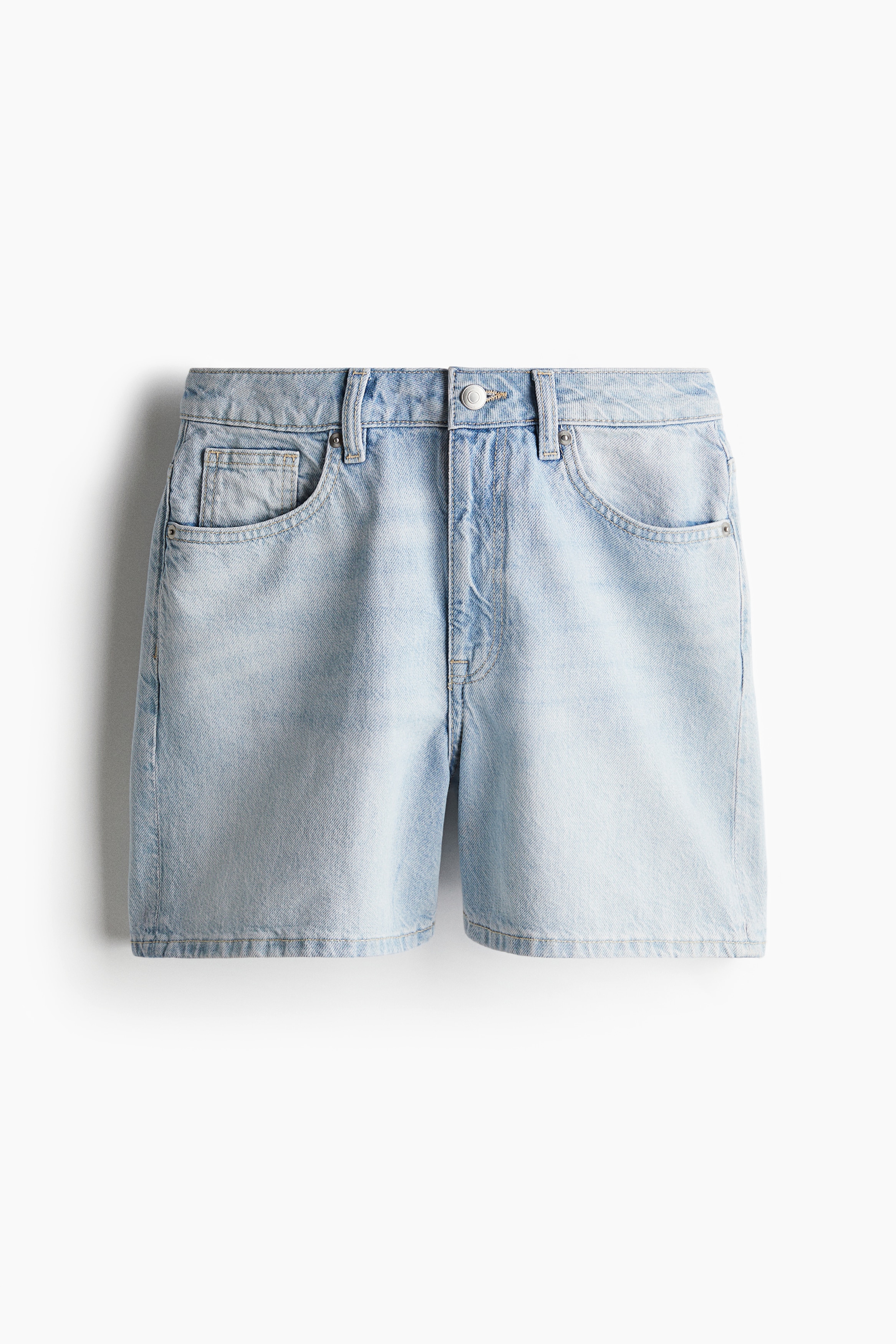High Denim Shorts - Pale denim blue/Light denim blue