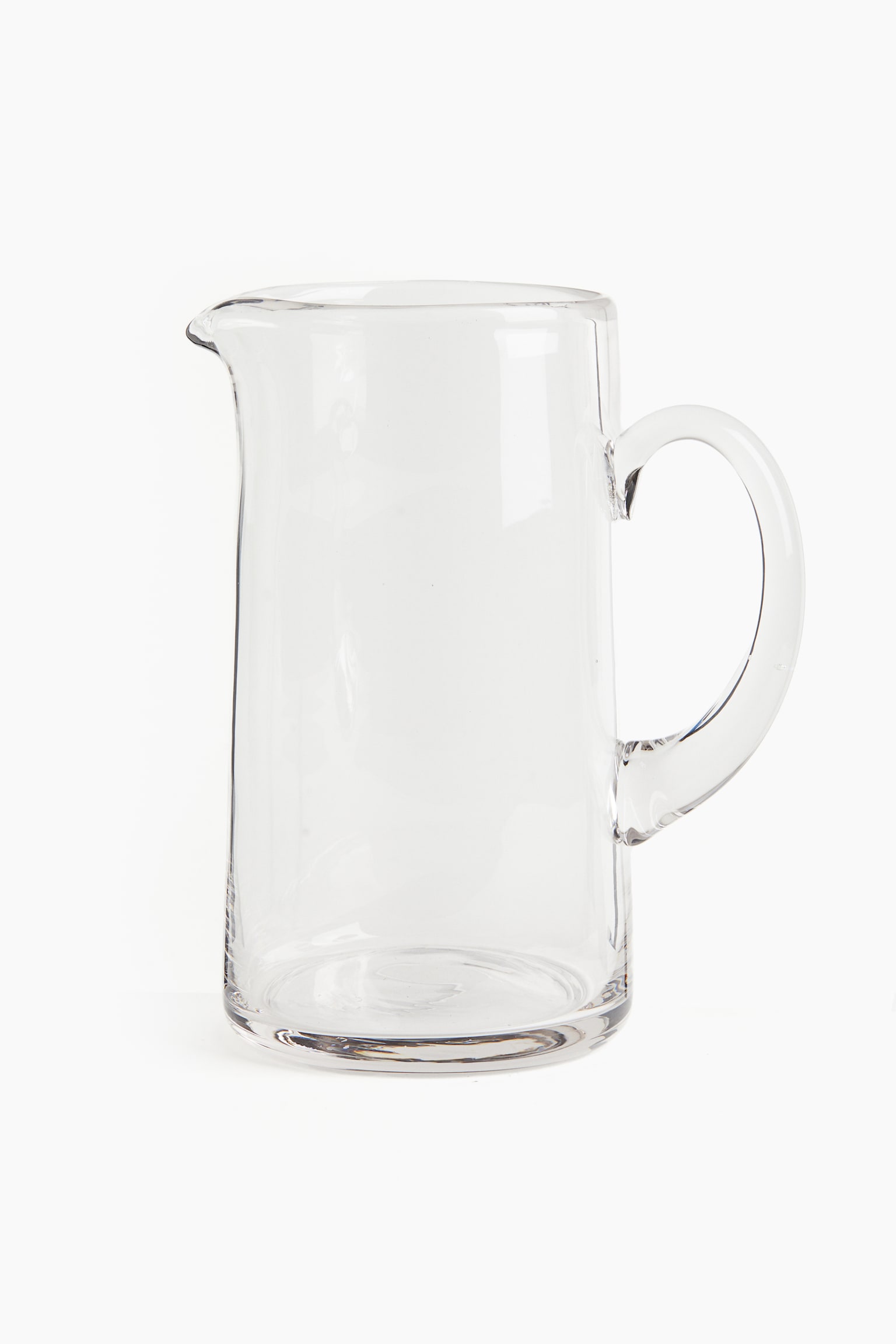 Tapered glass jug - Clear glass/Olive green - 1