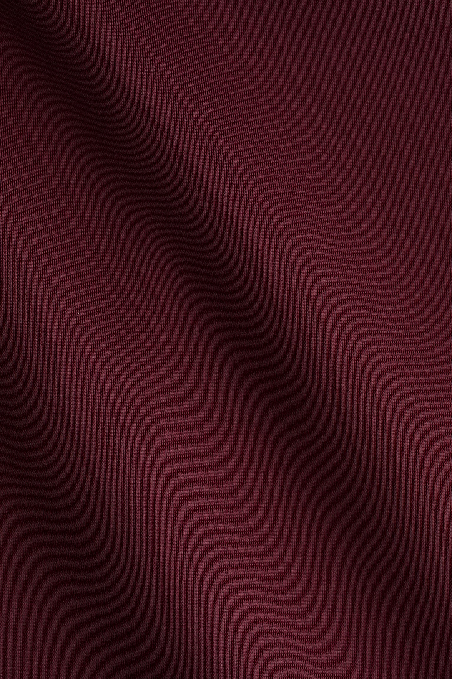 Omuzları Vatkalı İnterlok Elbise - Bordo - 6