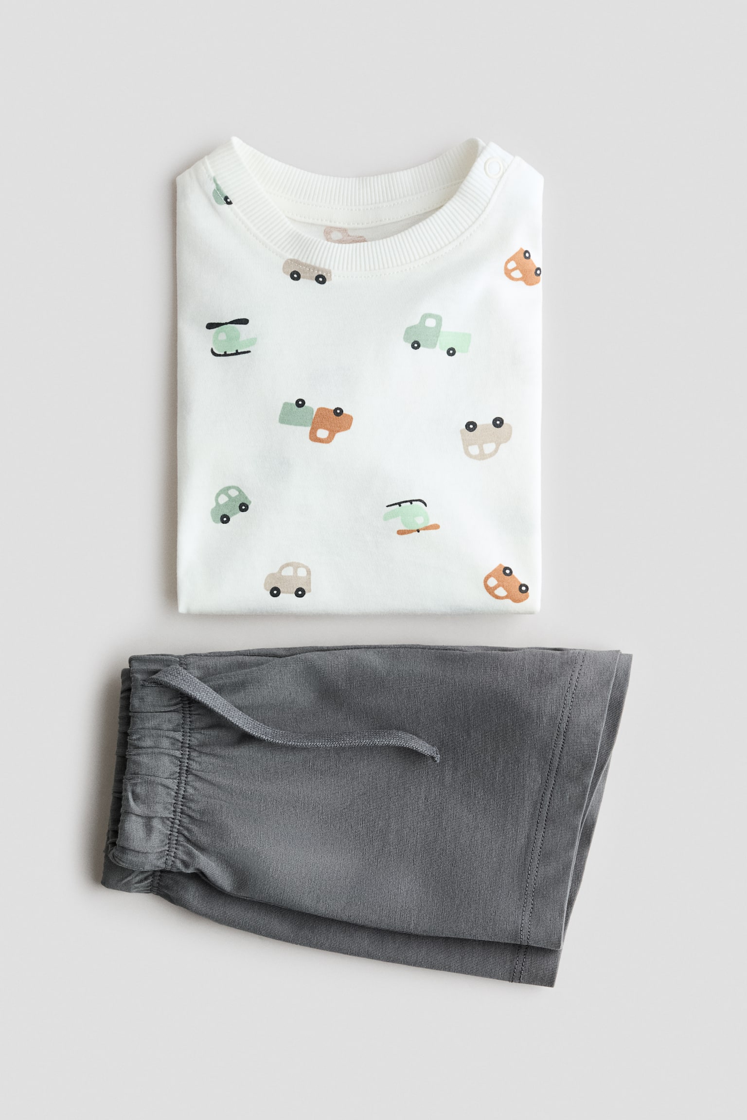 2-piece cotton set - Grey/Vehicles/Light green/Dinosaurs/Light beige/Full Adventure/Navy blue/Le Port/Green/Good Vibes Club - 2