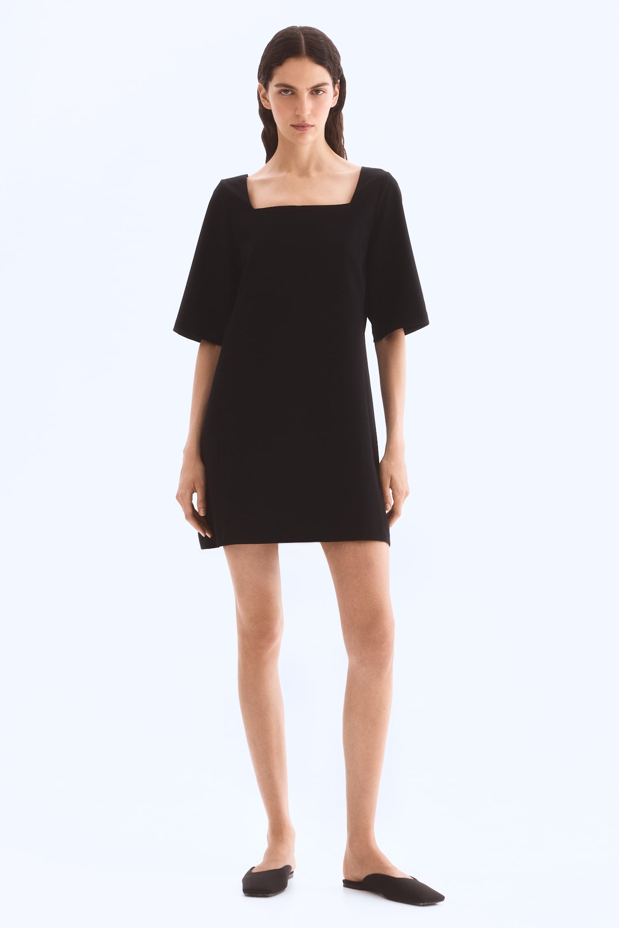 Twill Shift Dress - image 4