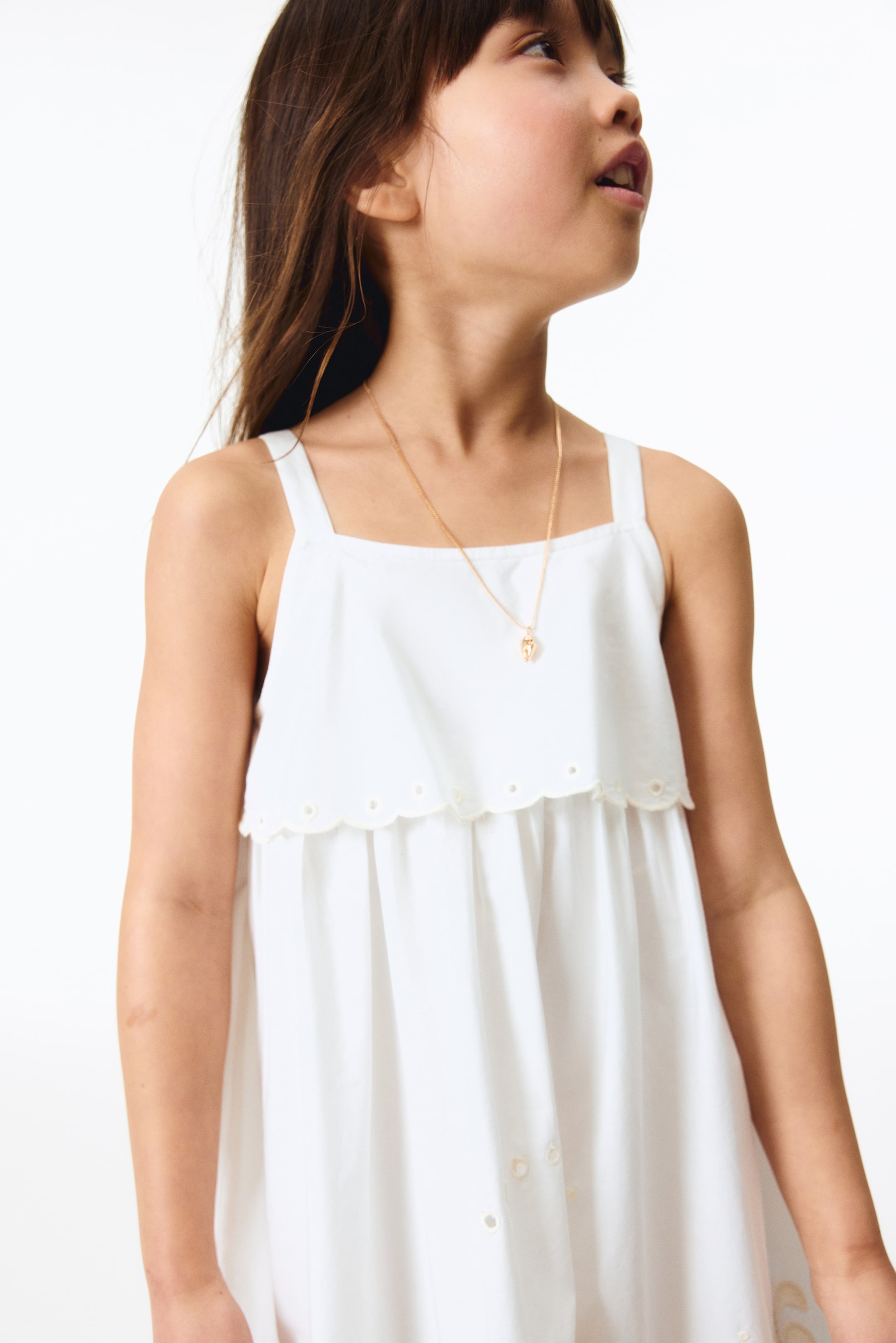 Embroidered Strappy Dress