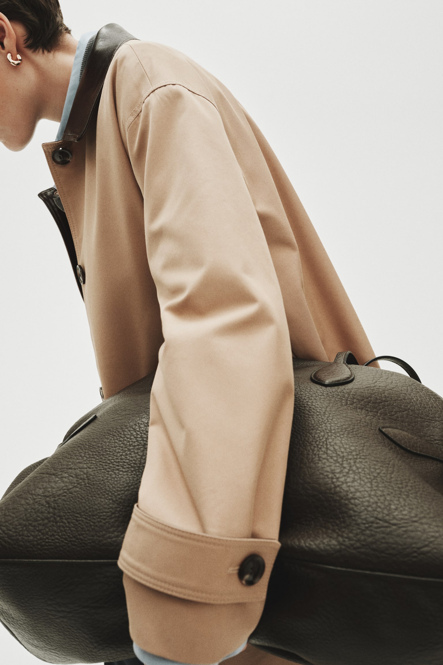 Twill car coat - Beige - 5