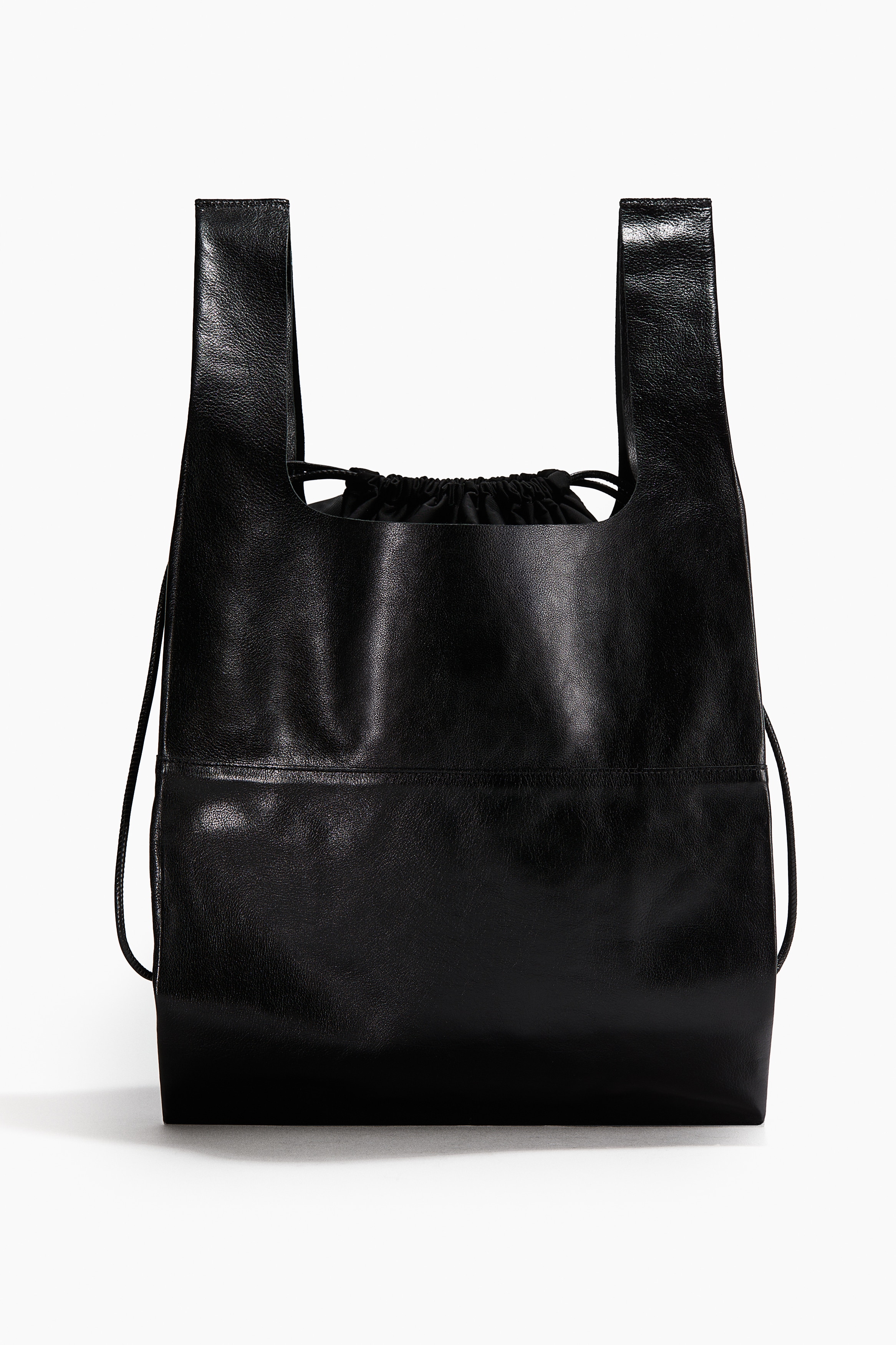 Tote bag en cuir - Noir