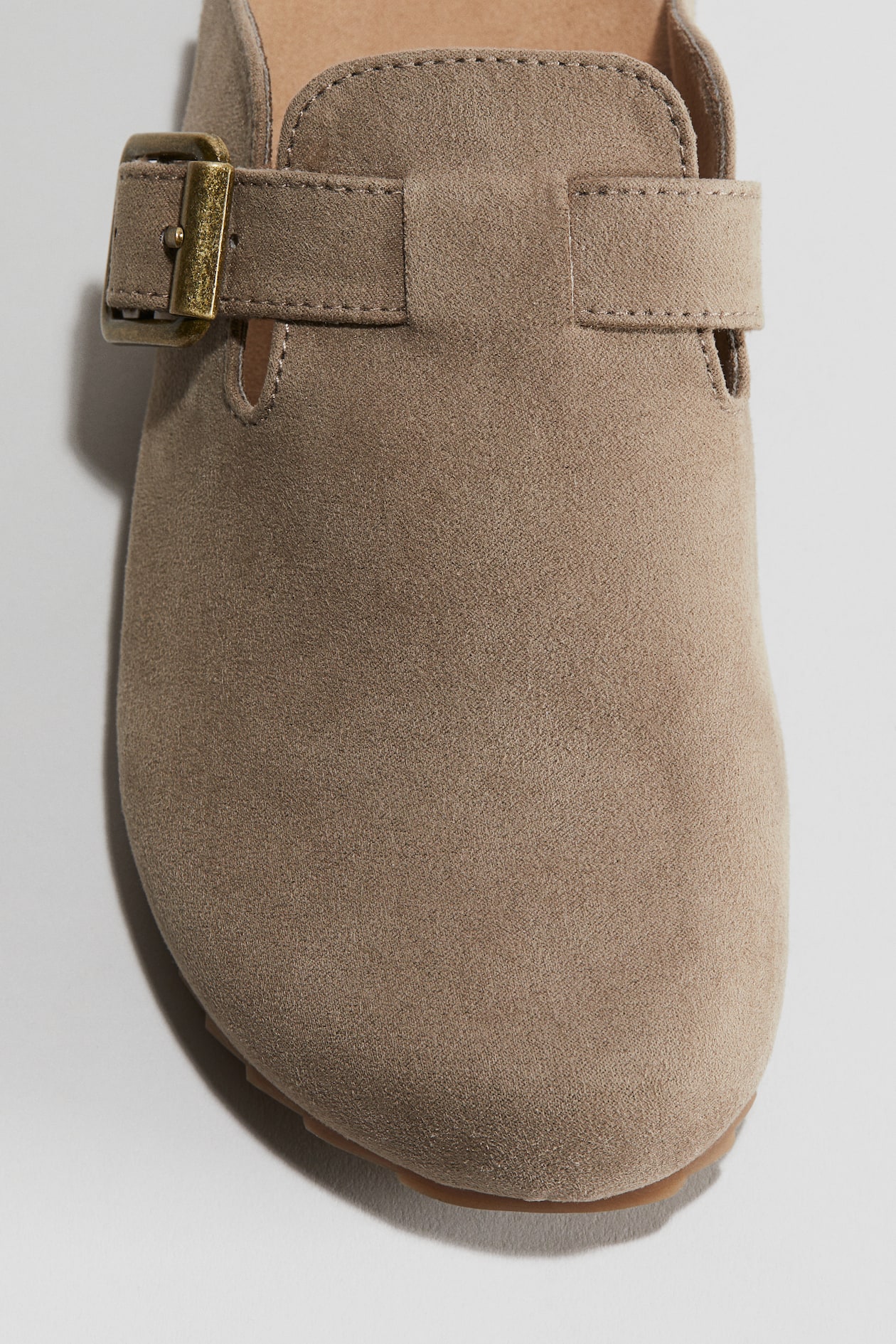 Beige Napped Mules for kids | H&M US