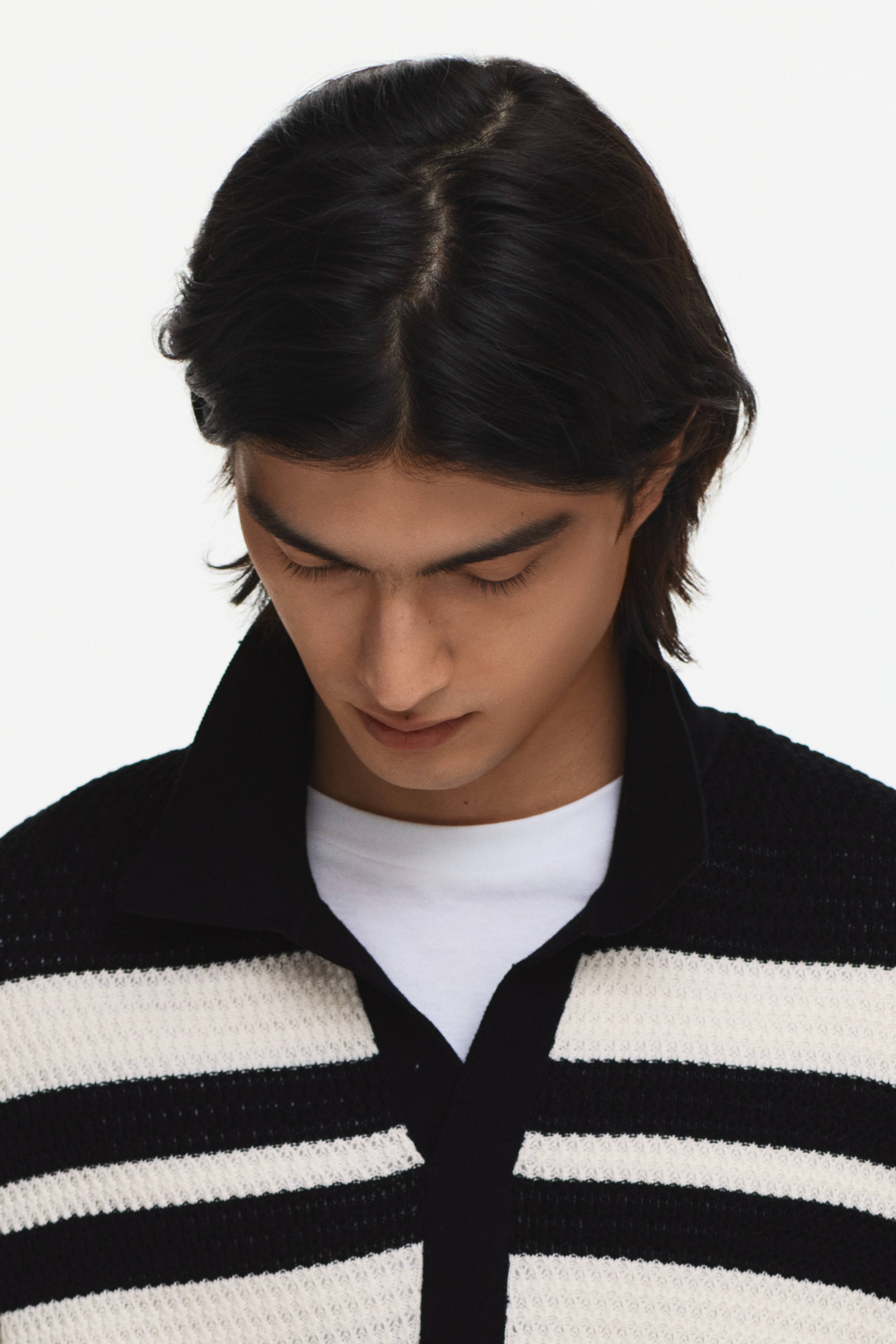 Regular-Fit Pointelle-Knit Polo Shirt