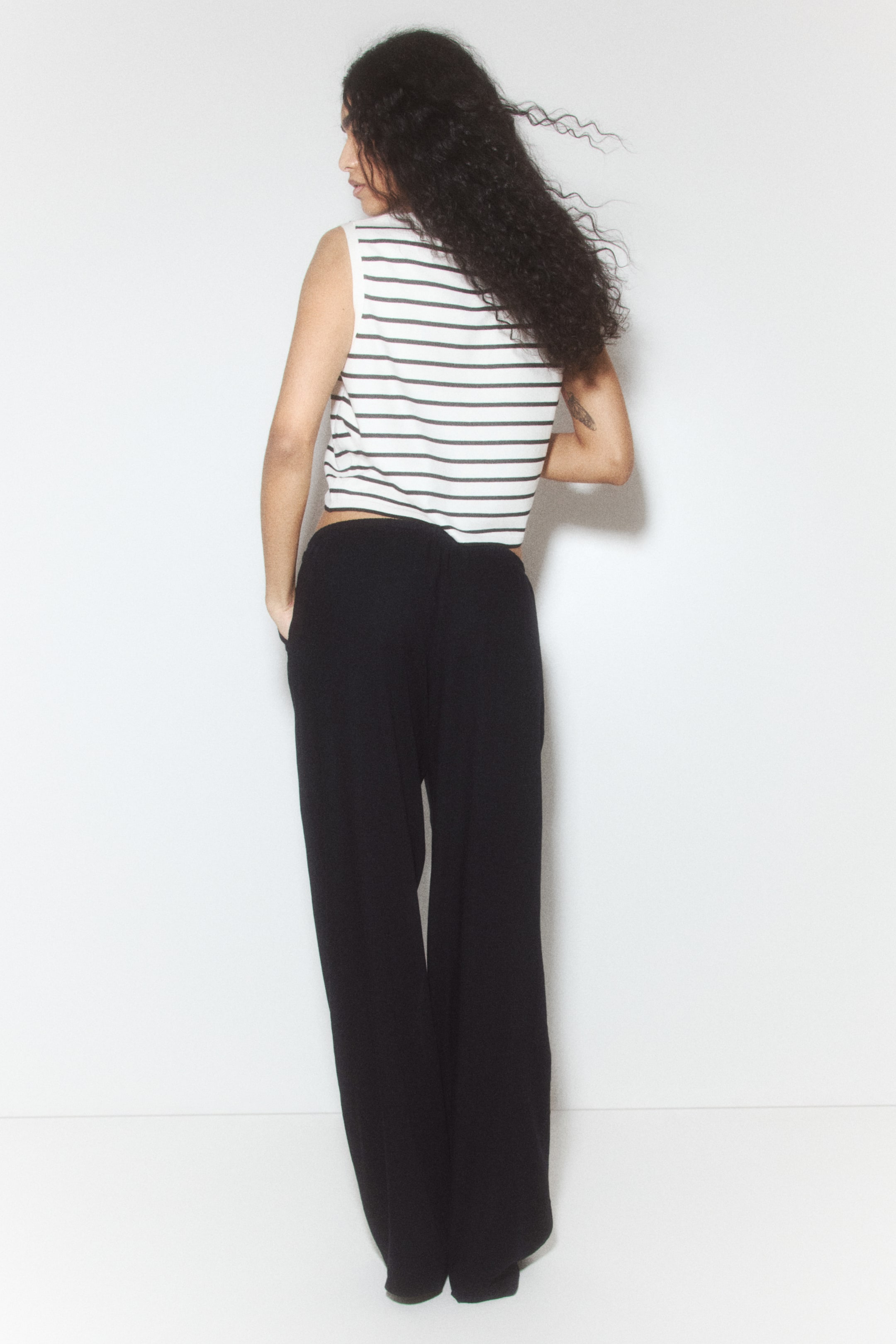 Straight-Leg Drawstring Pants