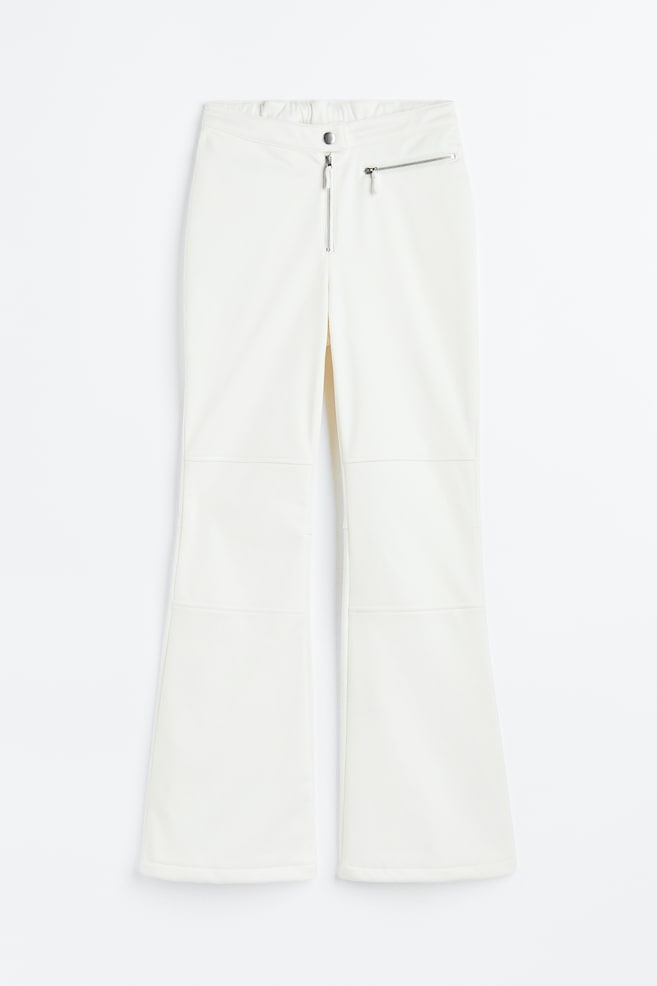 Flared ski trousers - White/Black - 2