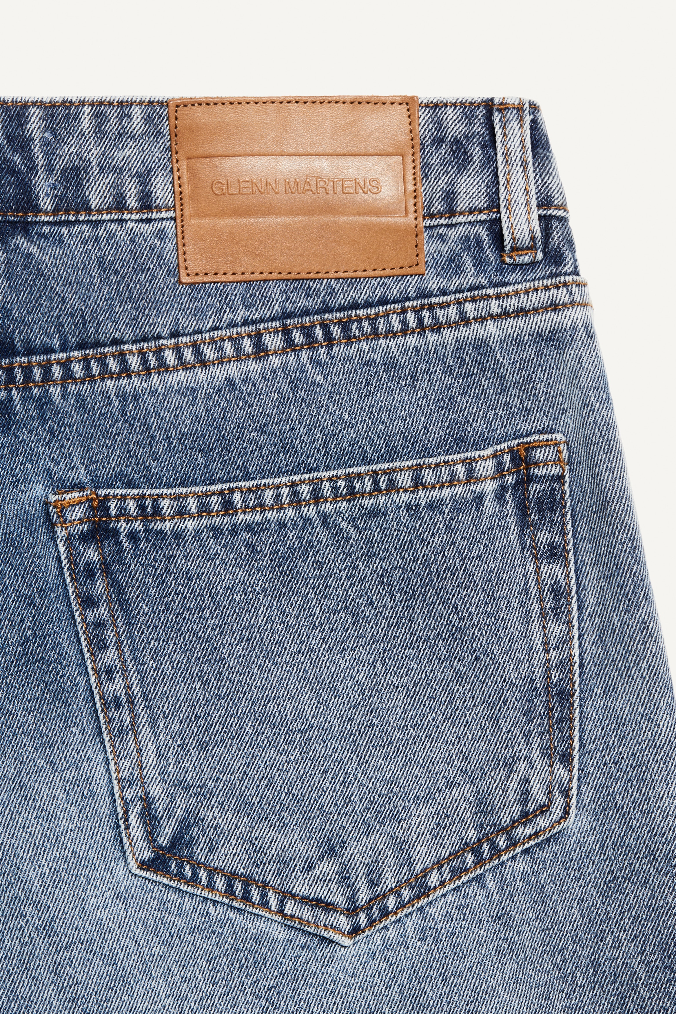 GLEN MARTENS サイドスリットワイドデニム 32 サイドスリットワイドデニム - デニムブルー - レディース | H&M JP