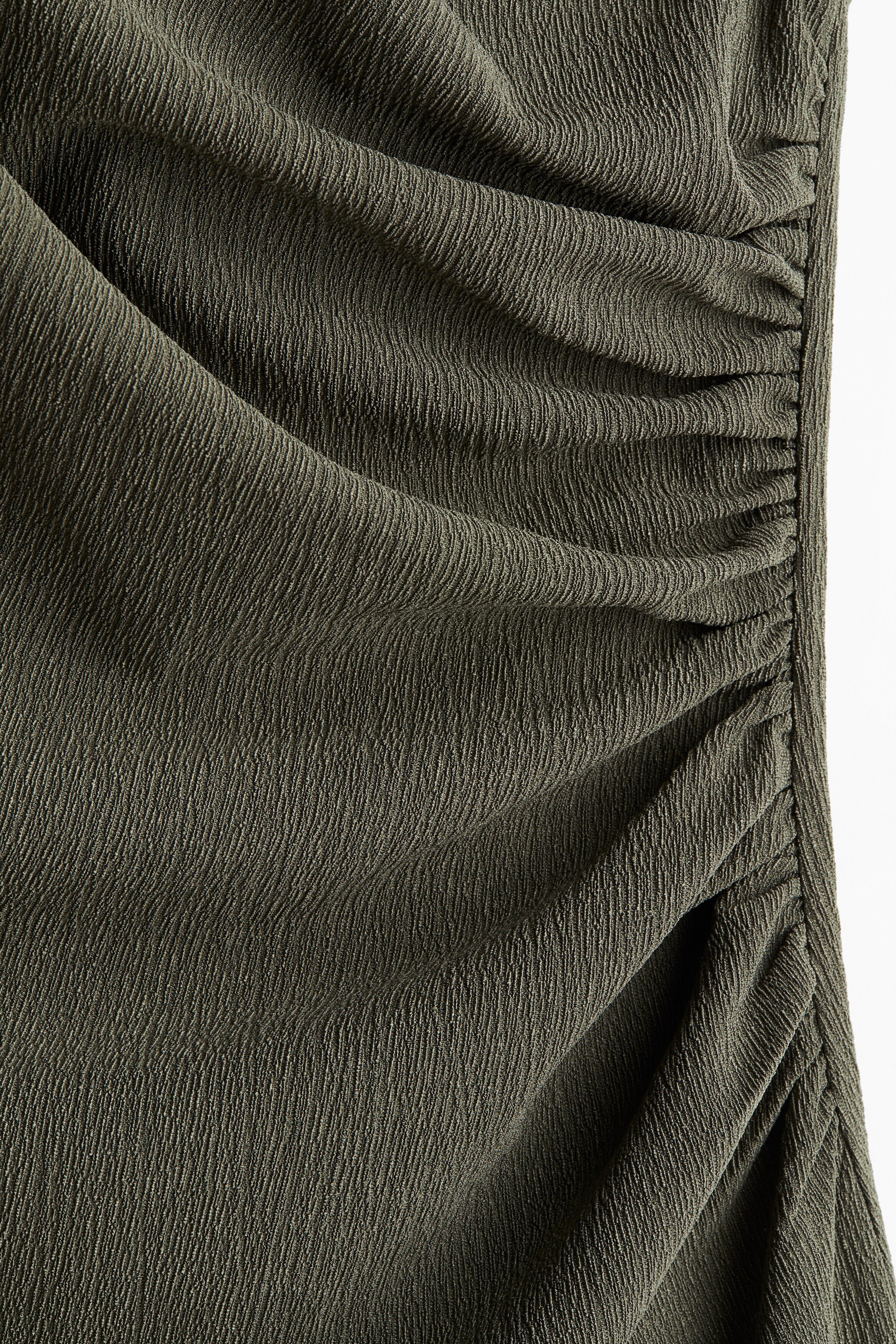 Draped one-shoulder dress