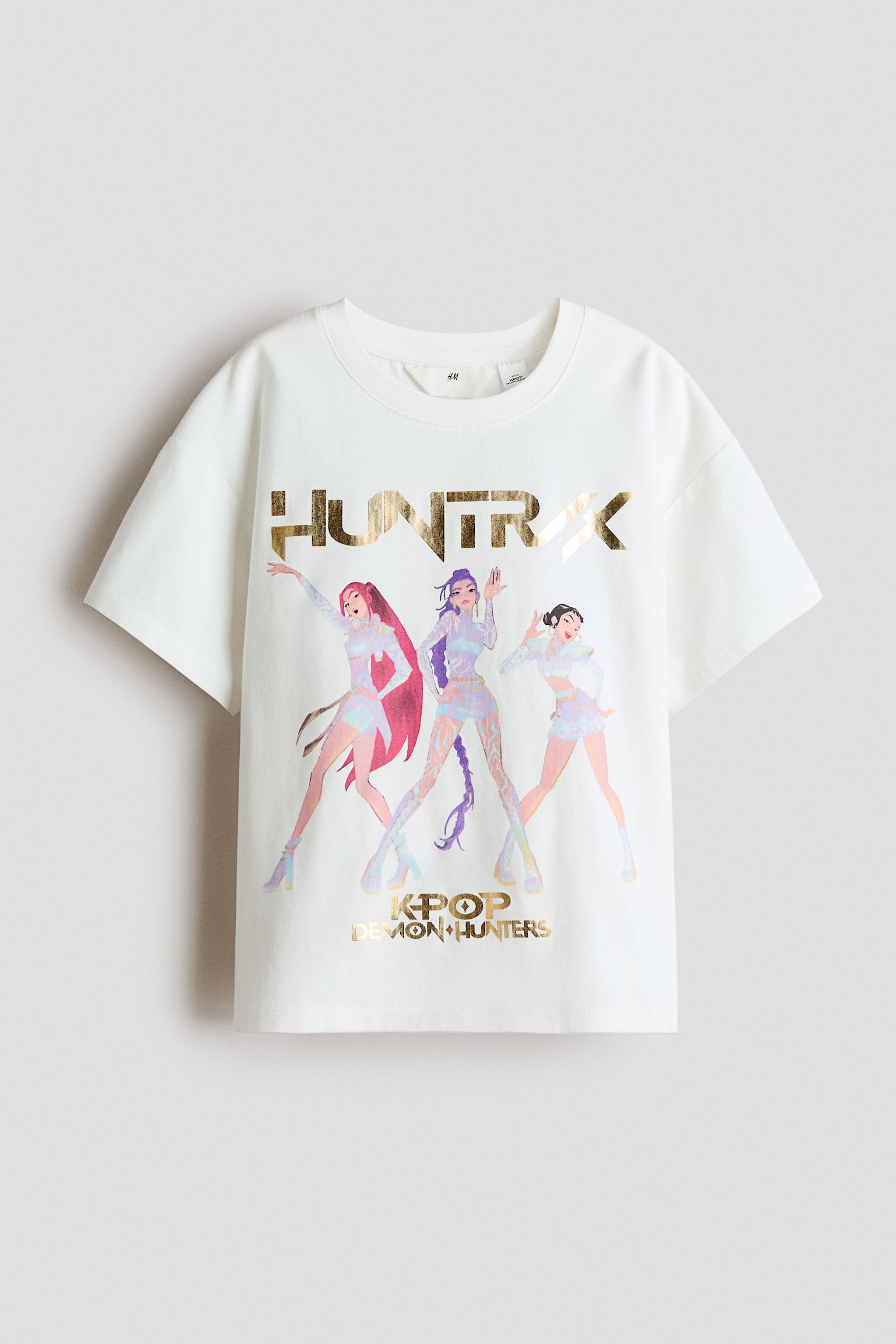 Baumwoll-T-Shirt mit Print - White/KPop Demon Hunters/Hellrosa/KPop Demon Hunters/Hellgelb/My Melody/Hellgraumeliert/CapyFun/Hellgelb/SmileyWorld®/Hellrosa/Miffy/Hellrosa/Micky Maus/Rosa/Badtz-Maru/Weiss/KPop Demon Hunters/Hellgrau/Lilo & Stitch/Weiss/Hello Kitty/Weiss/My Melody/Weiss/Lilo & Stitch/Hellrosa/My Melody/Lila/SmileyWorld®/Grau/KPop Demon Hunters/Dunkelbeige/SmileyWorld®/Hellblau/Lilo & Stitch