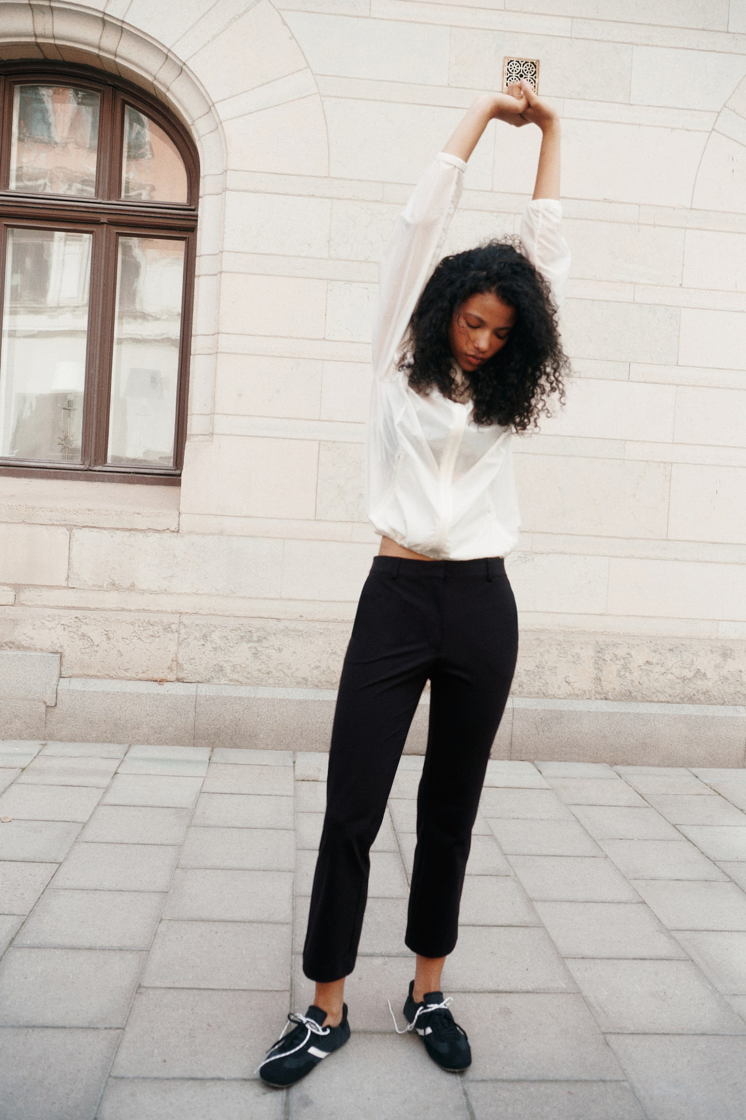 Женские брюки H&M Ankle-Length Dress Pants, цвет: Чёрный — фото 3